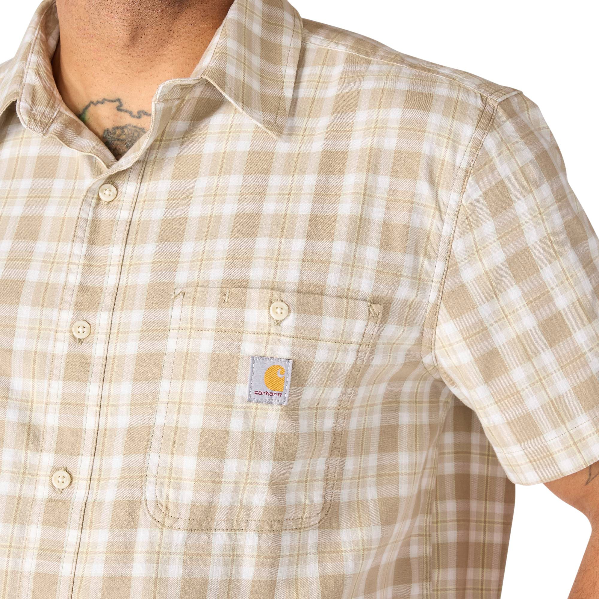 Carhartt Men's Bozeman Button-Front Plaid Short Sleeve Shirt product image