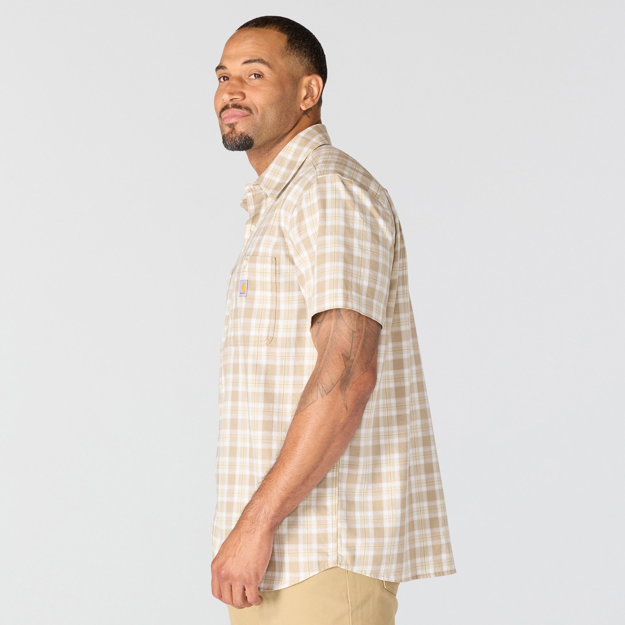 Carhartt Men's Bozeman Button-Front Plaid Short Sleeve Shirt product image