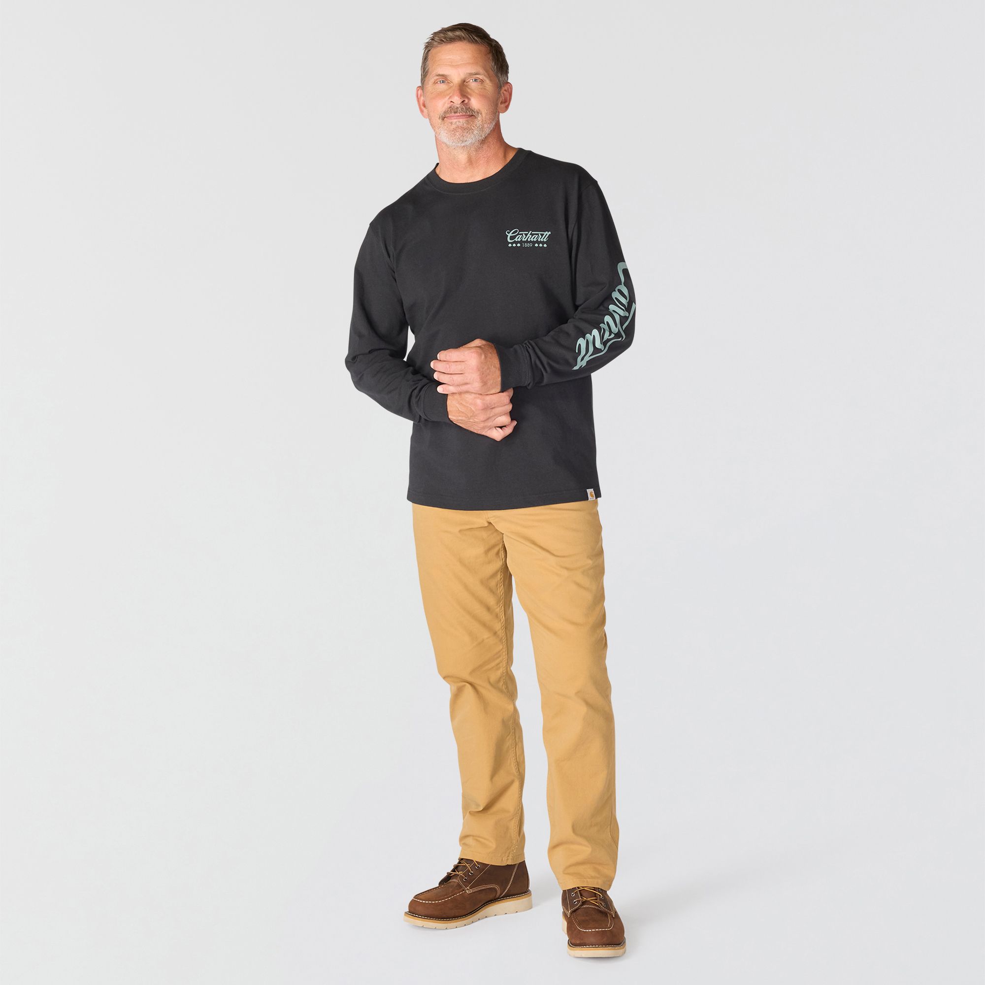 Carhartt Men's St. Patrick's Script Long Sleeve Graphic  T-Shirt product image