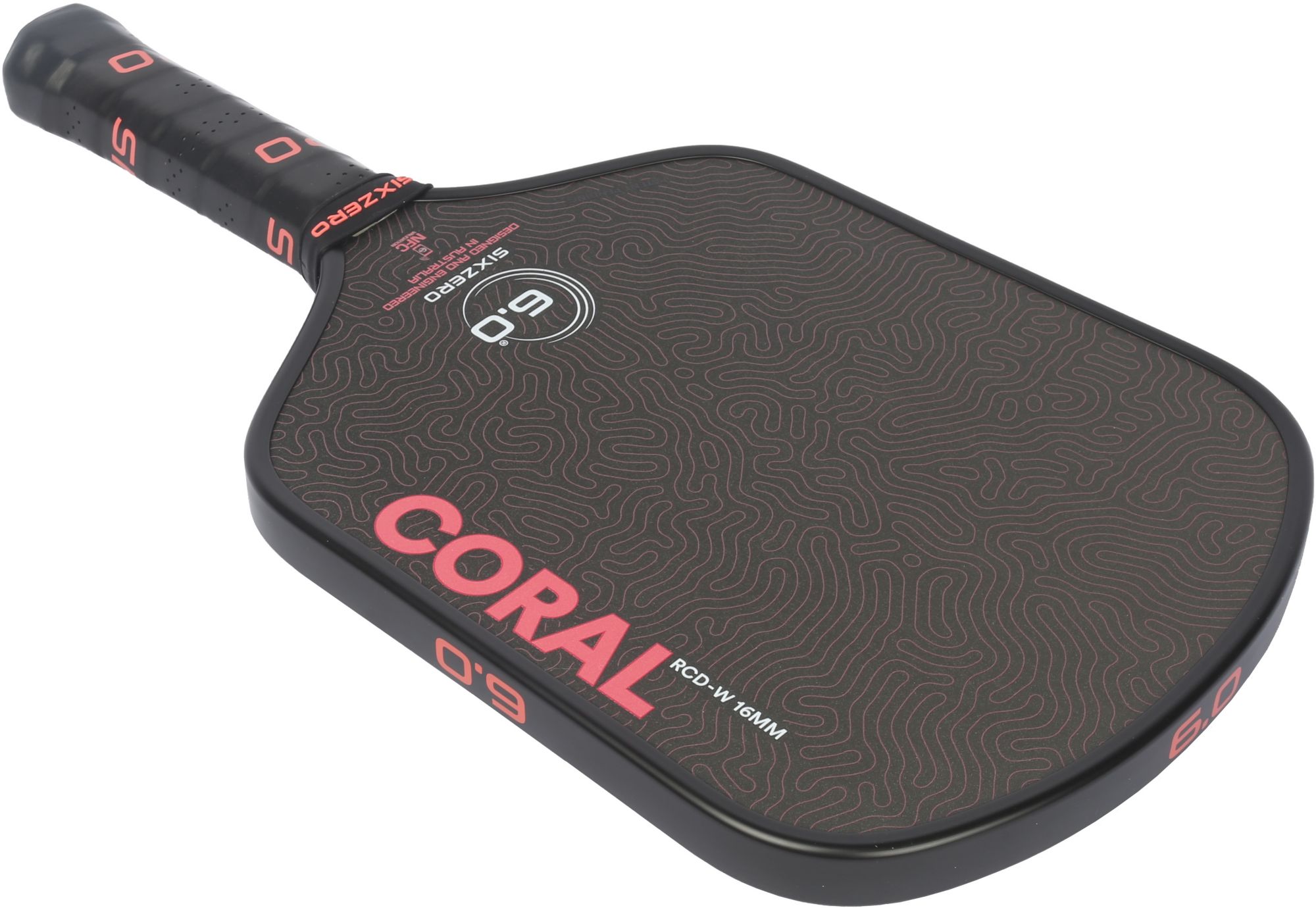 Six Zero Coral 16mm Pickleball Paddle product image