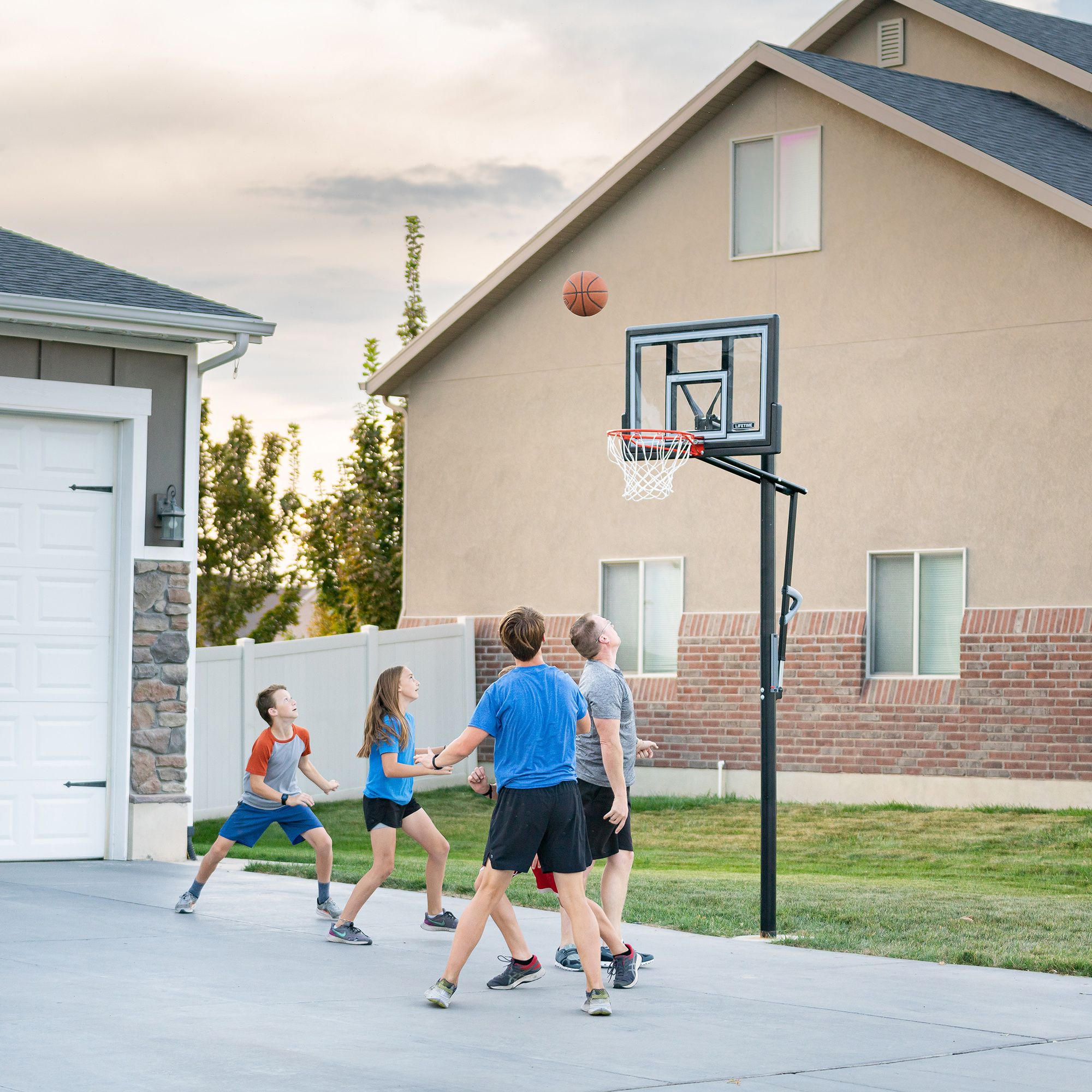 Lifetime 50 in. In-Ground Shatterproof Fusion Action Grip Basketball Hoop product image