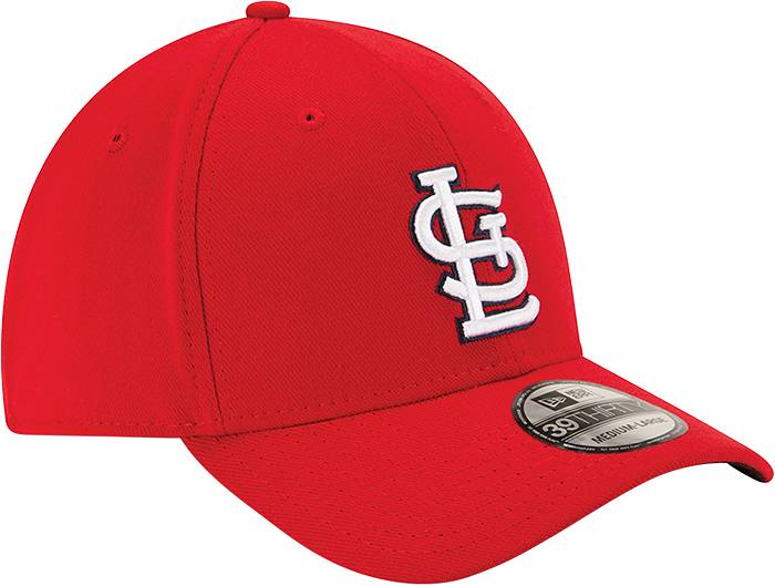 New Era Men's St. Louis Cardinals Clubhouse Red 39Thirty Alternate Stretch  Fit Hat