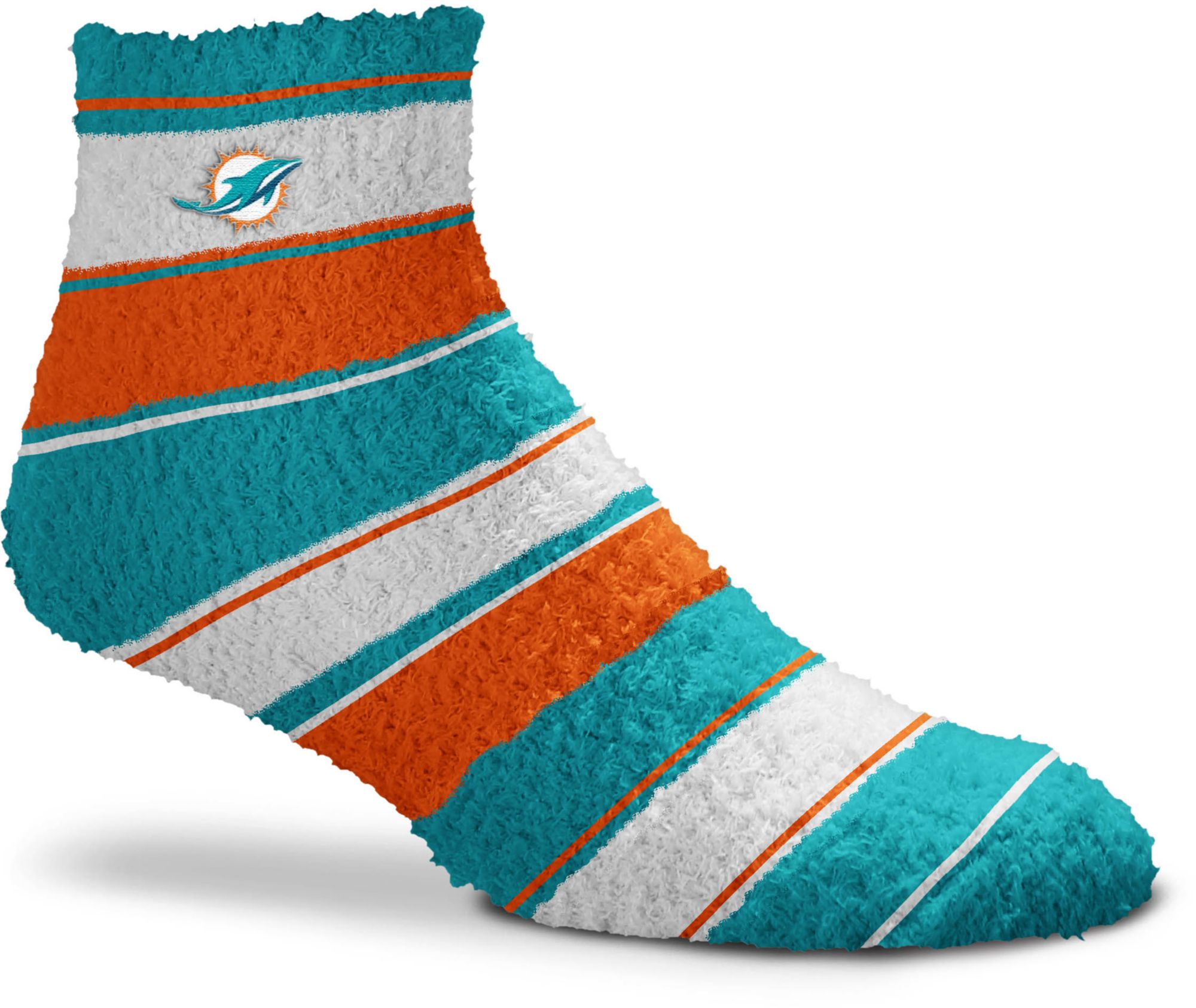 For Bare Feet Miami Dolphins Stripe Cozy Socks product image