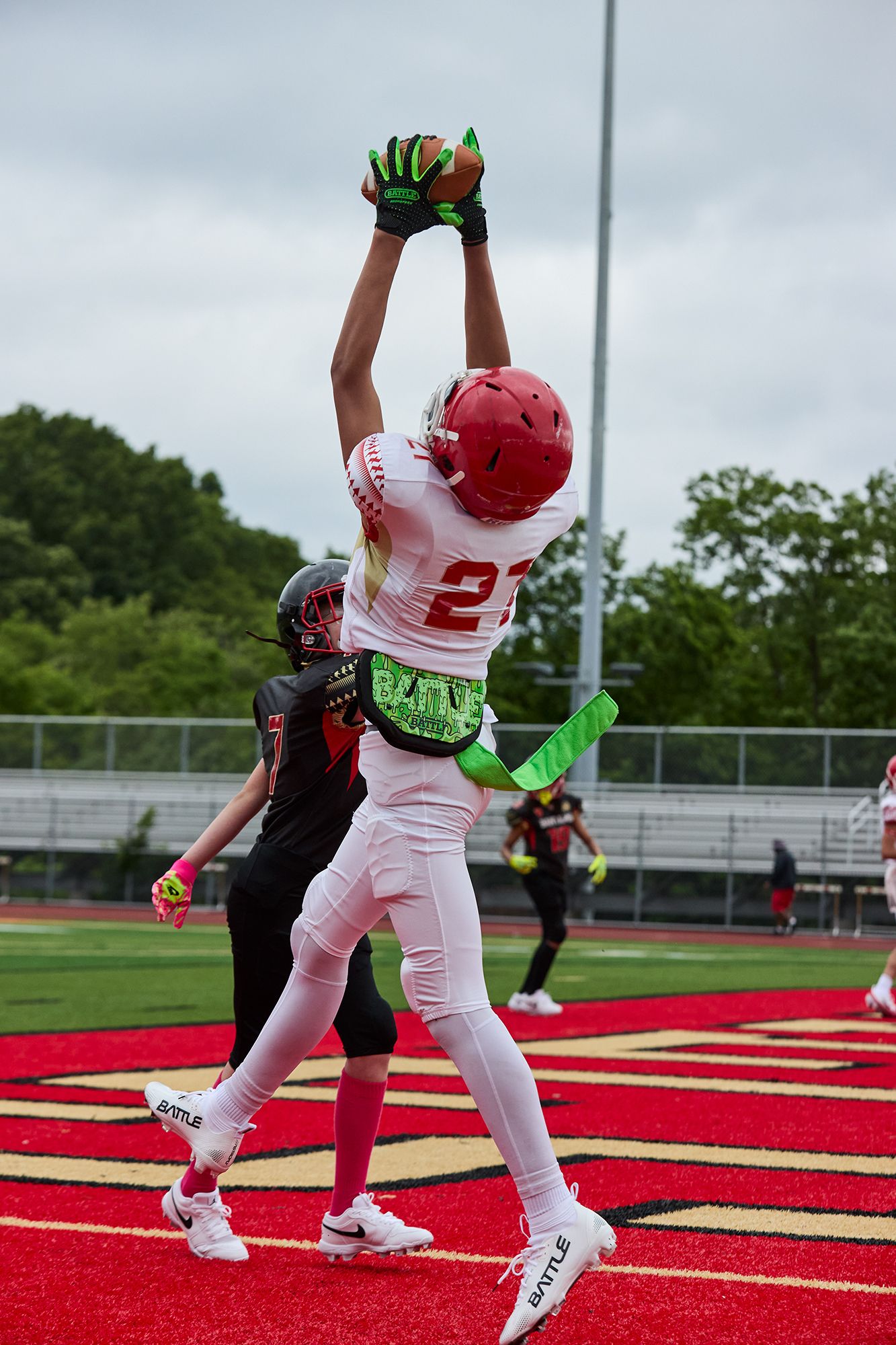 Battle Sports Doom Speed Slime Football Glove product image