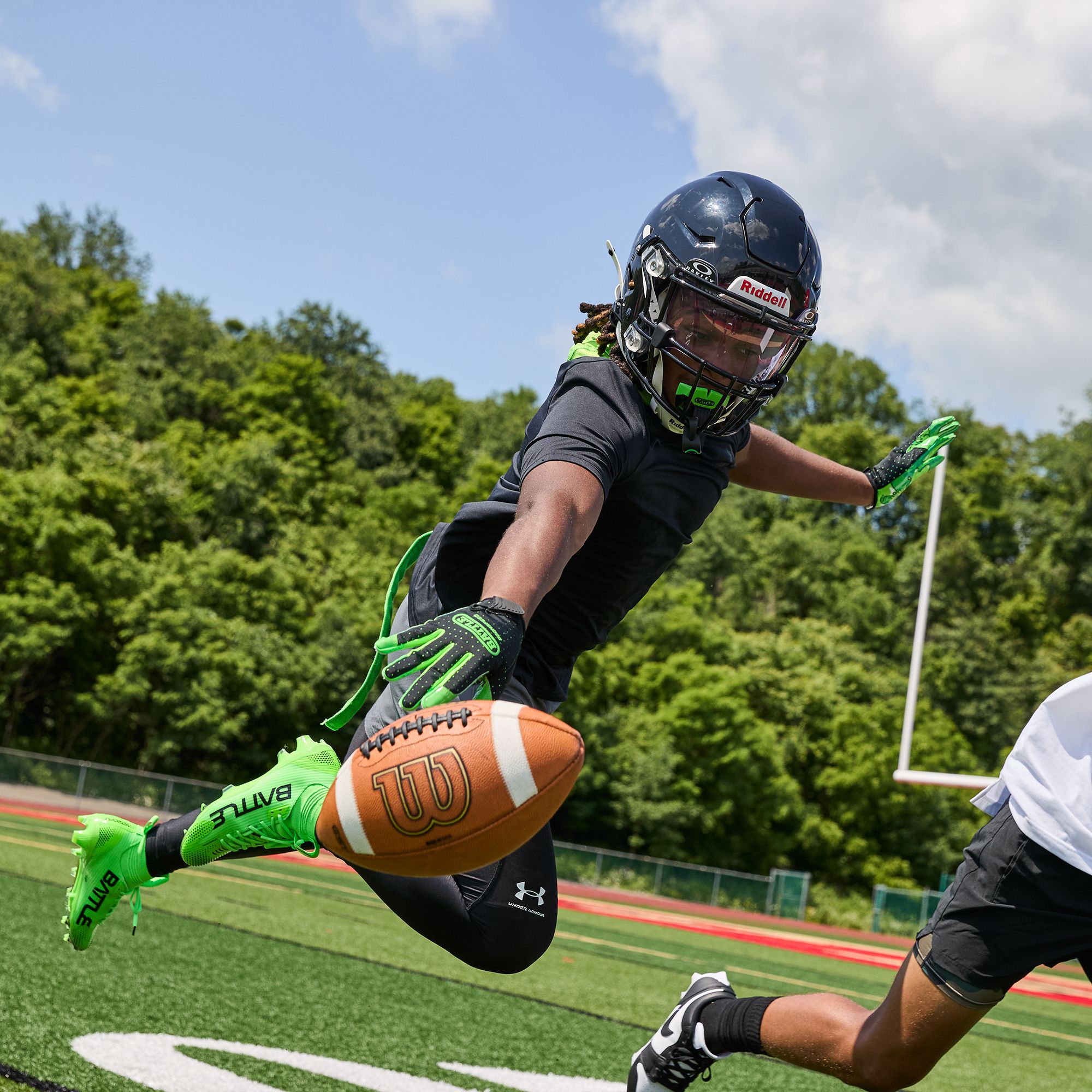 Battle Sports Doom Speed Slime Football Glove product image