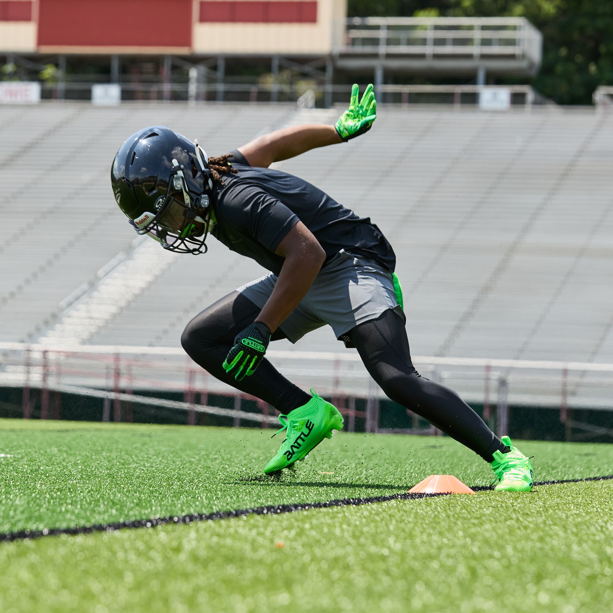 Battle Sports Doom Speed Slime Football Glove product image