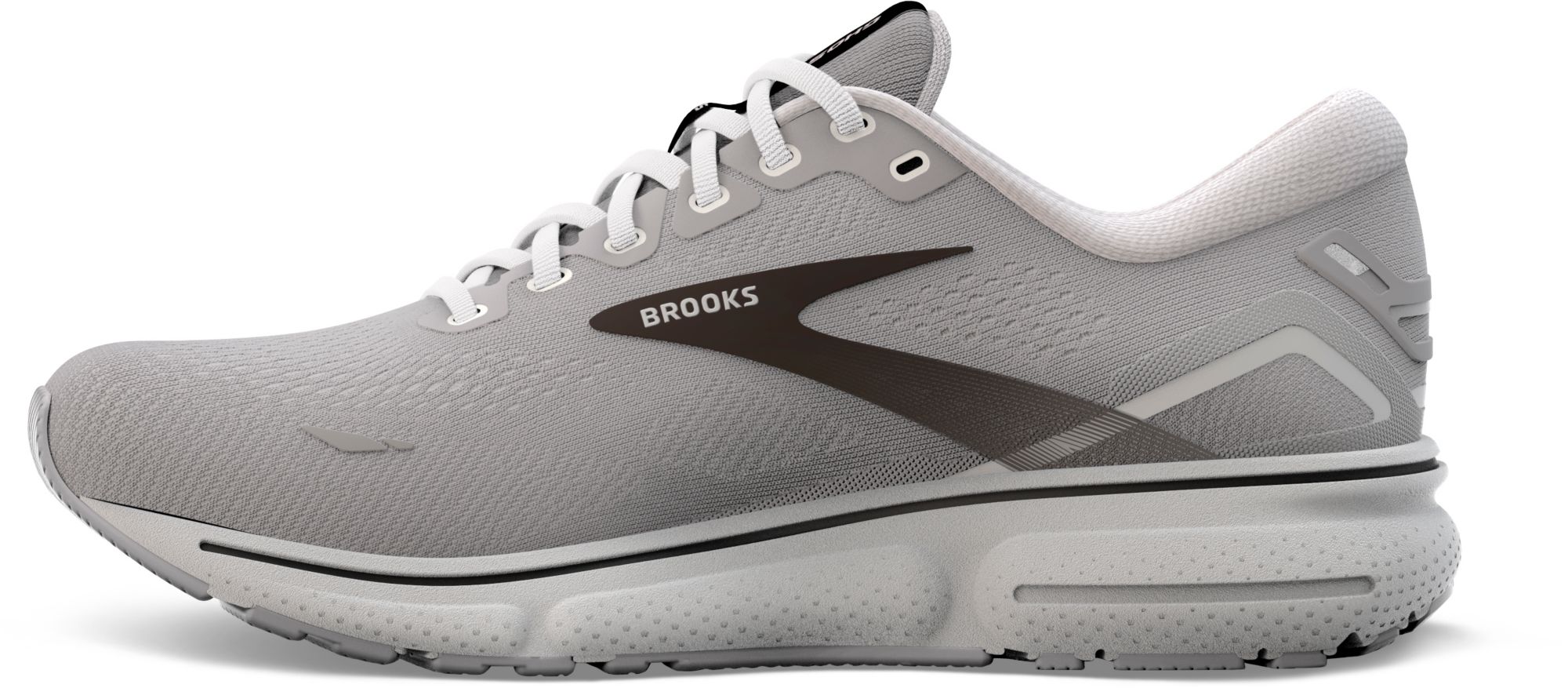 Brooks Men's Ghost 15 Running Shoes - Grey/Black - Medium/D