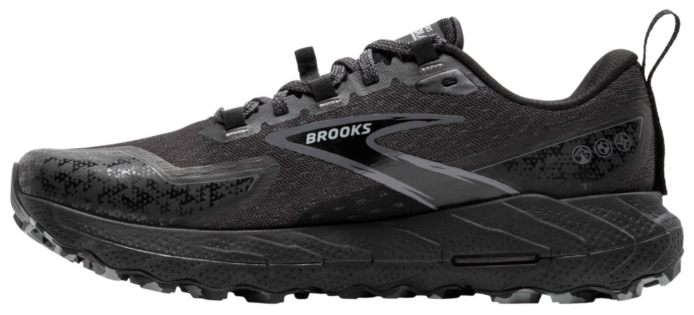 Brooks Men s Cascadia 18 11.5 Black Blackened Pearl Grey