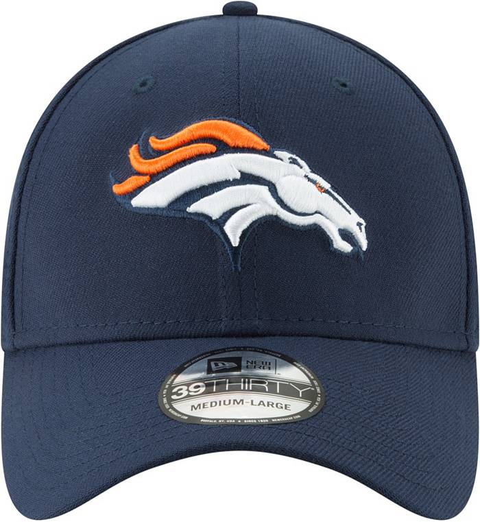 New Era Men's Denver Broncos Navy 39Thirty Classic Fitted Hat