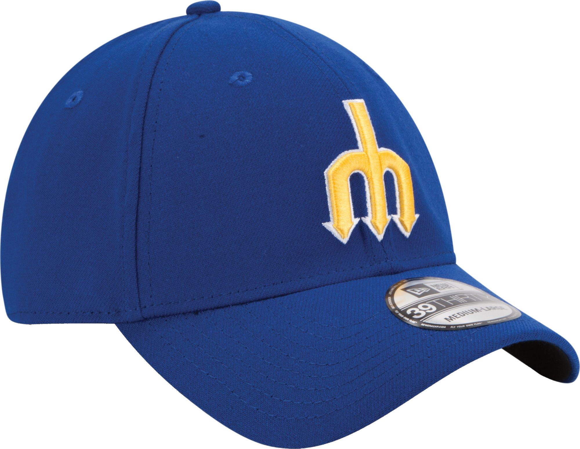 New Era Men's Seattle Mariners 39Thirty Cooperstown Classic Royal Stretch Fit Hat product image