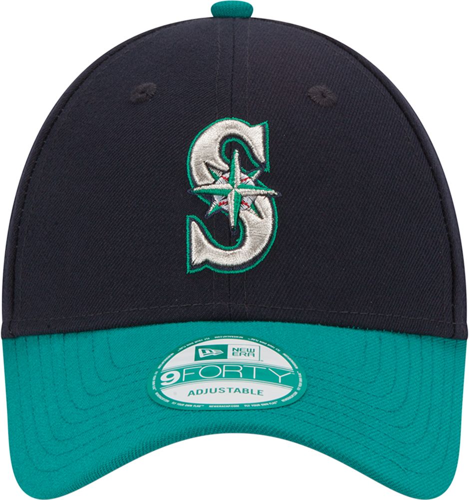 New Era Men's Seattle Mariners 9Forty Navy/Teal Adjustable Hat