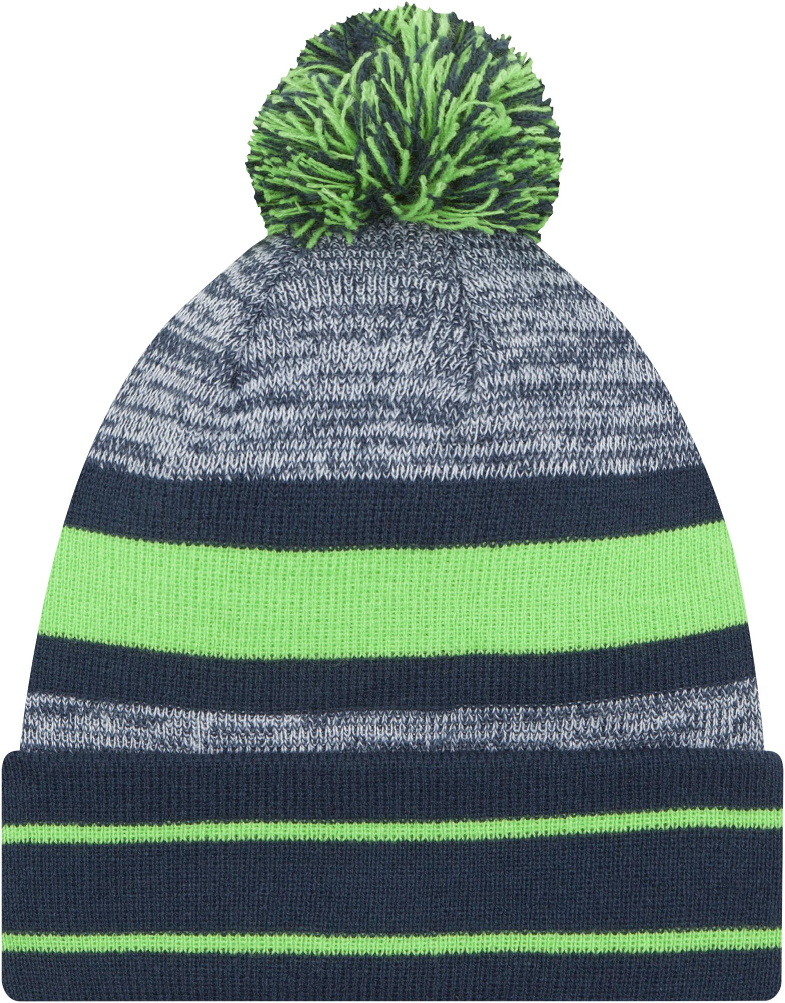 New Era Men's Seattle Seahawks Cuffed Pom Navy Knit product image
