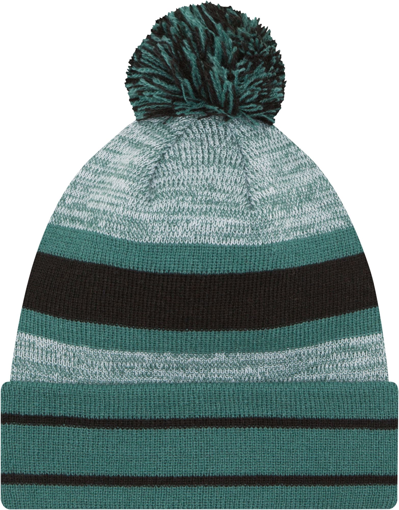 New Era Men's Philadelphia Eagles Cuffed Pom Green Knit product image