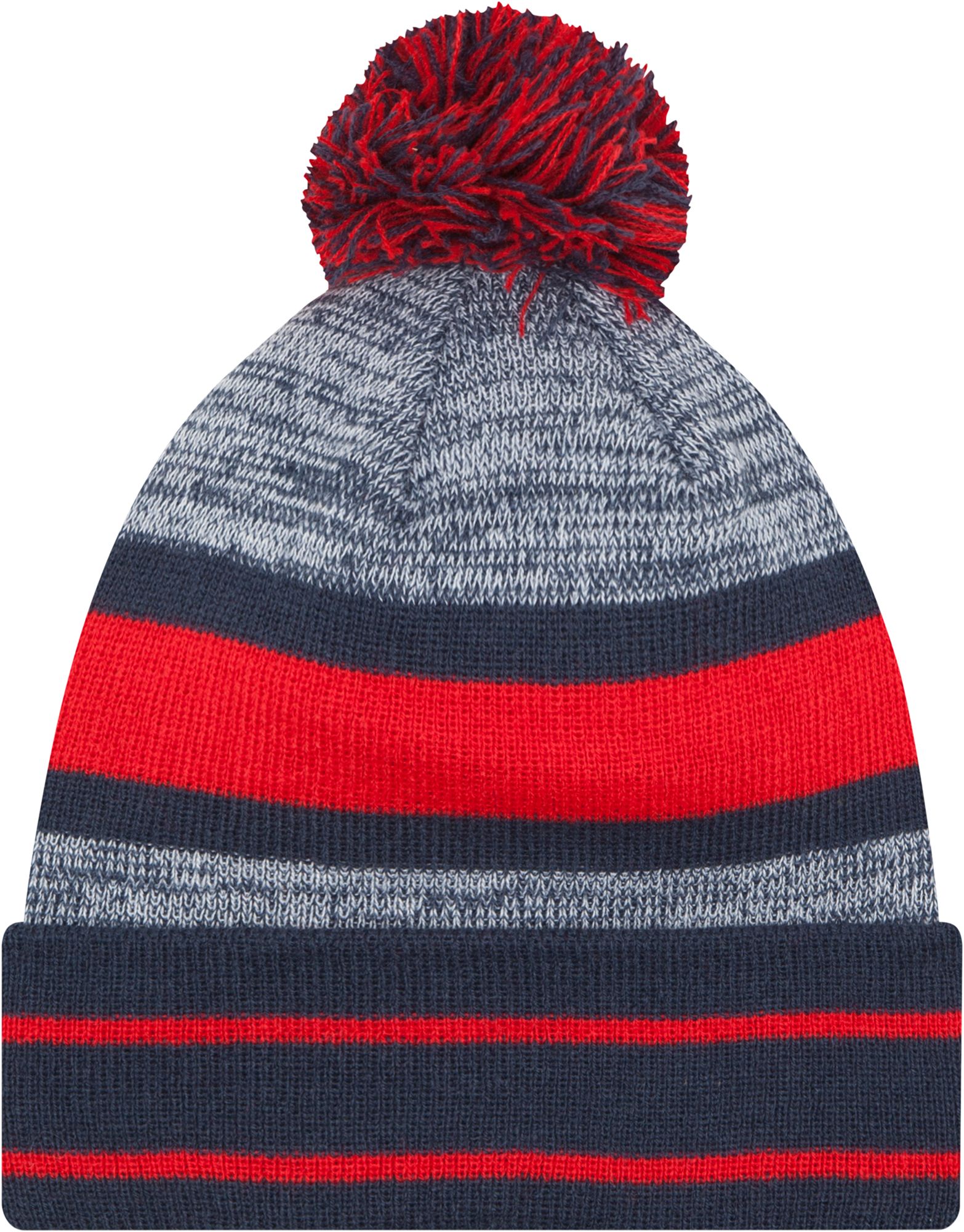 New Era Men's New England Patriots Cuffed Pom Navy Knit Beanie product image