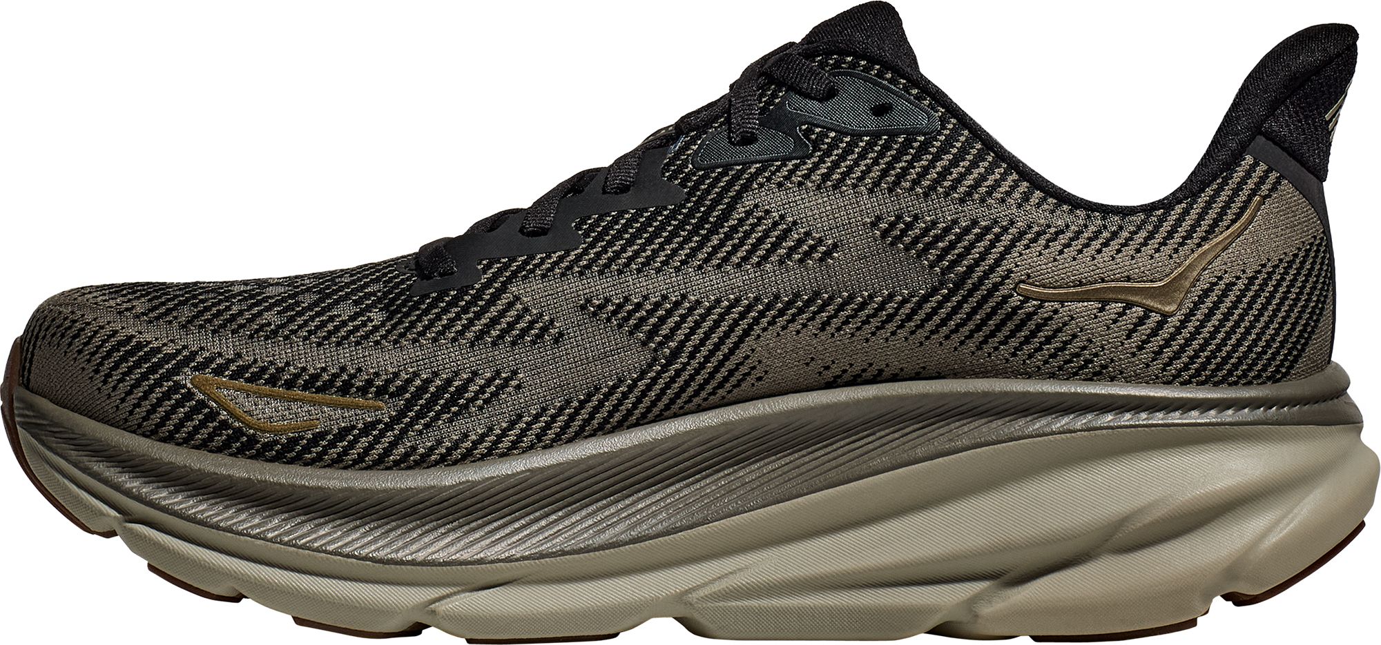 HOKA Men's Clifton 9 Running Shoes - Black/Slate - Medium/D