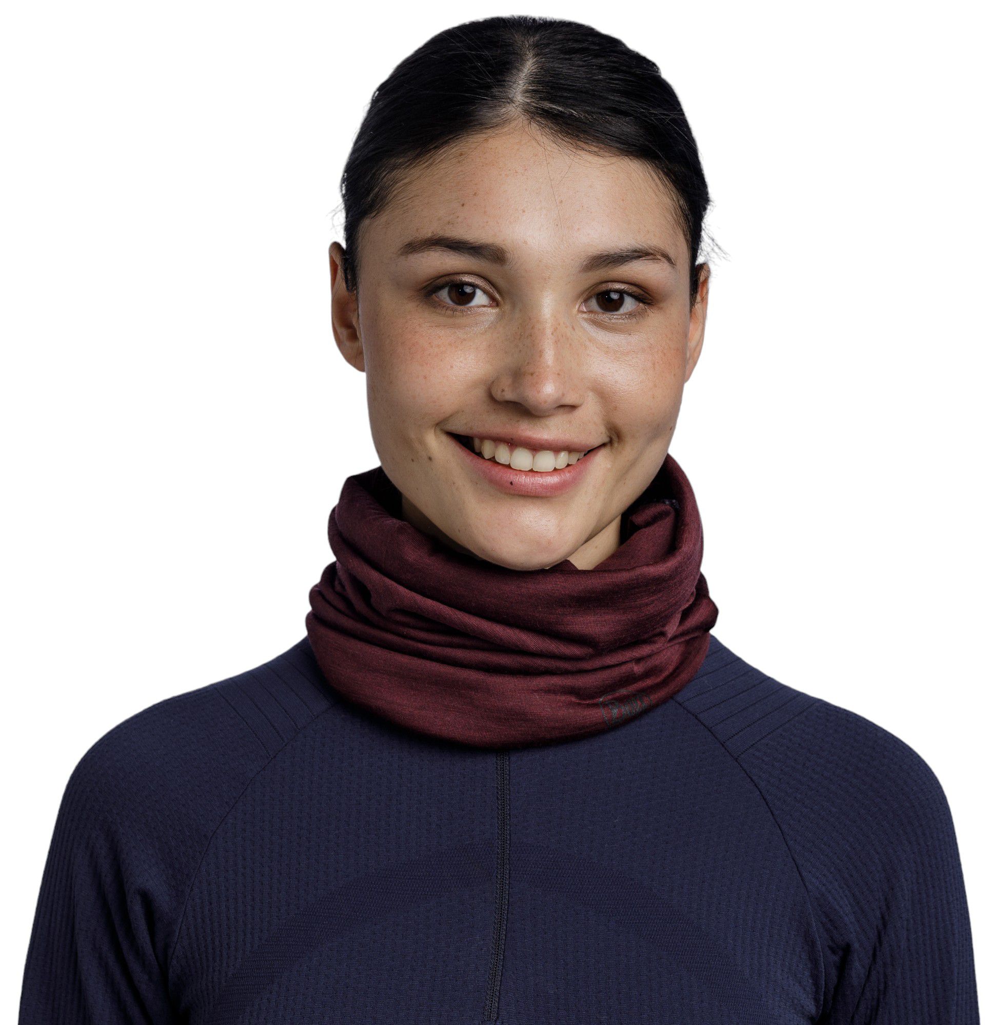 Buff Garnet Lightweight Merino Wool Neck Gaiter product image