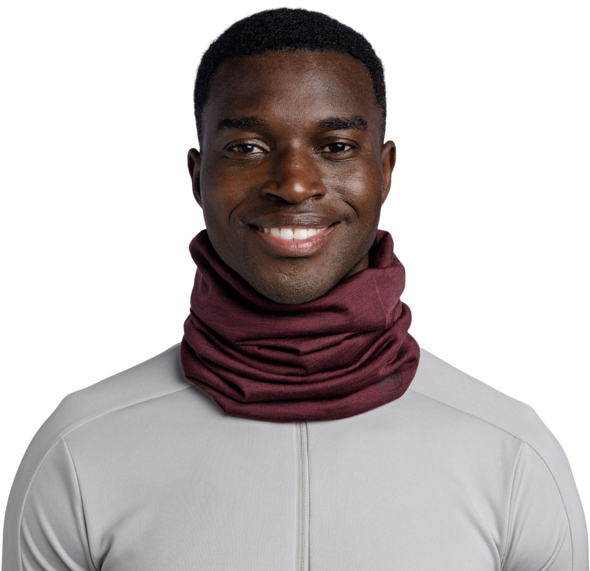 Buff Garnet Lightweight Merino Wool Neck Gaiter product image