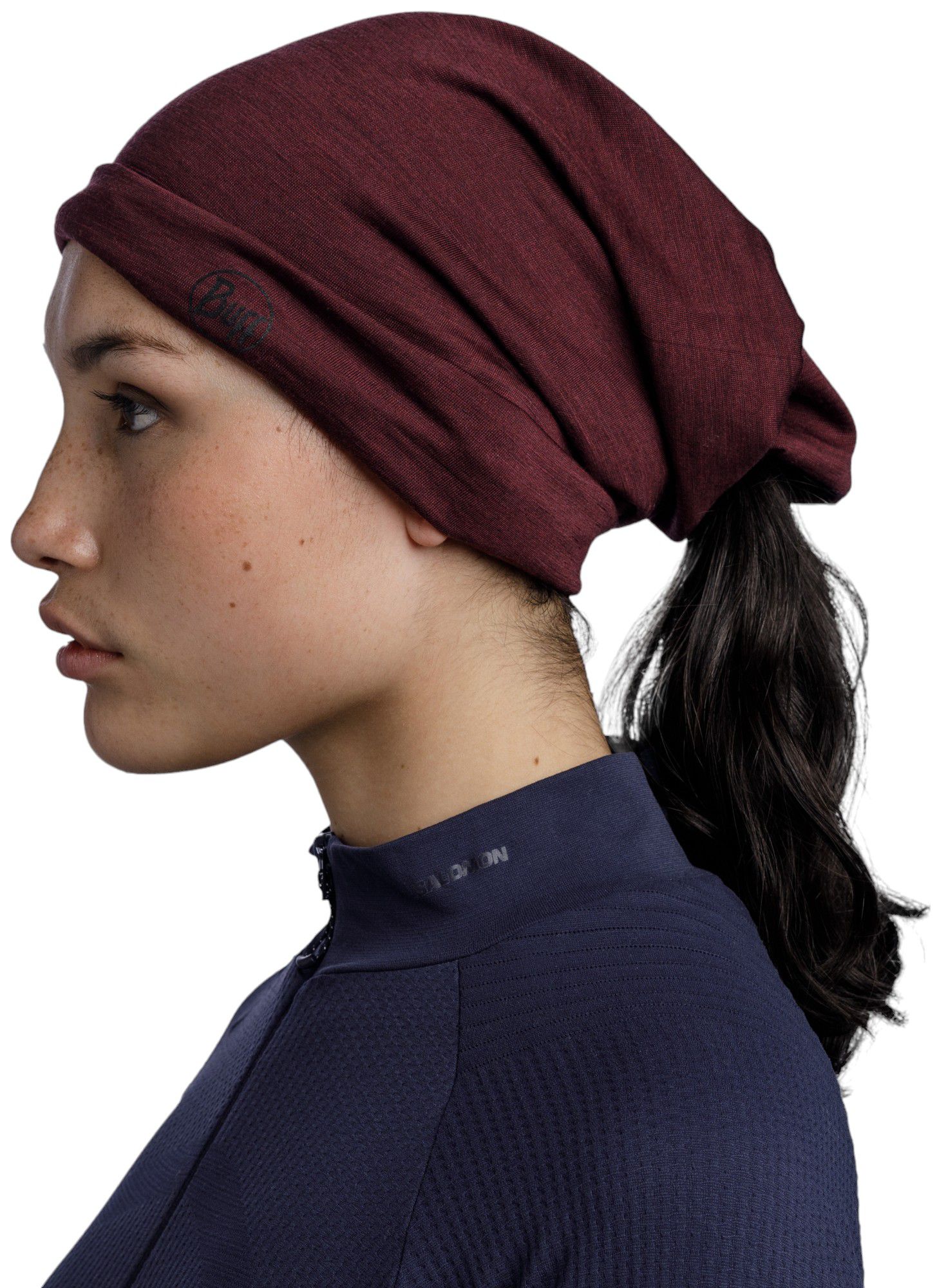 Buff Garnet Lightweight Merino Wool Neck Gaiter product image