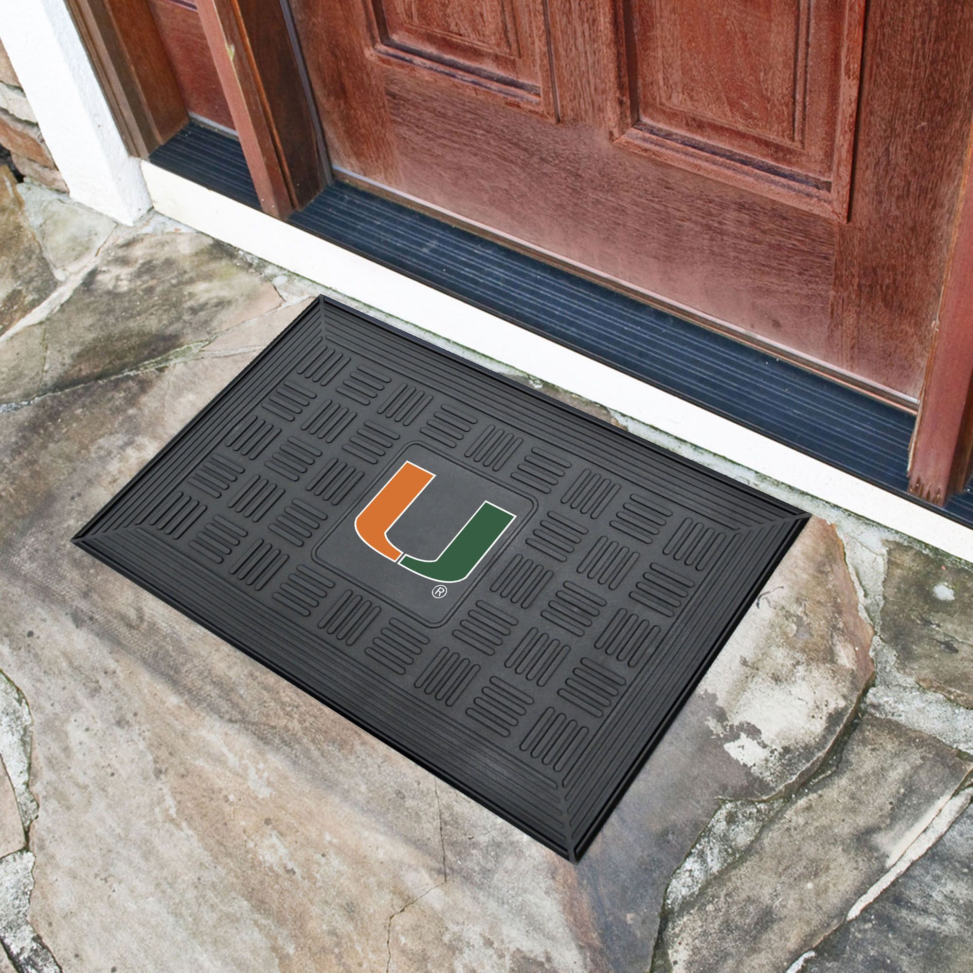 FANMATS Miami Hurricanes  Door Mat product image