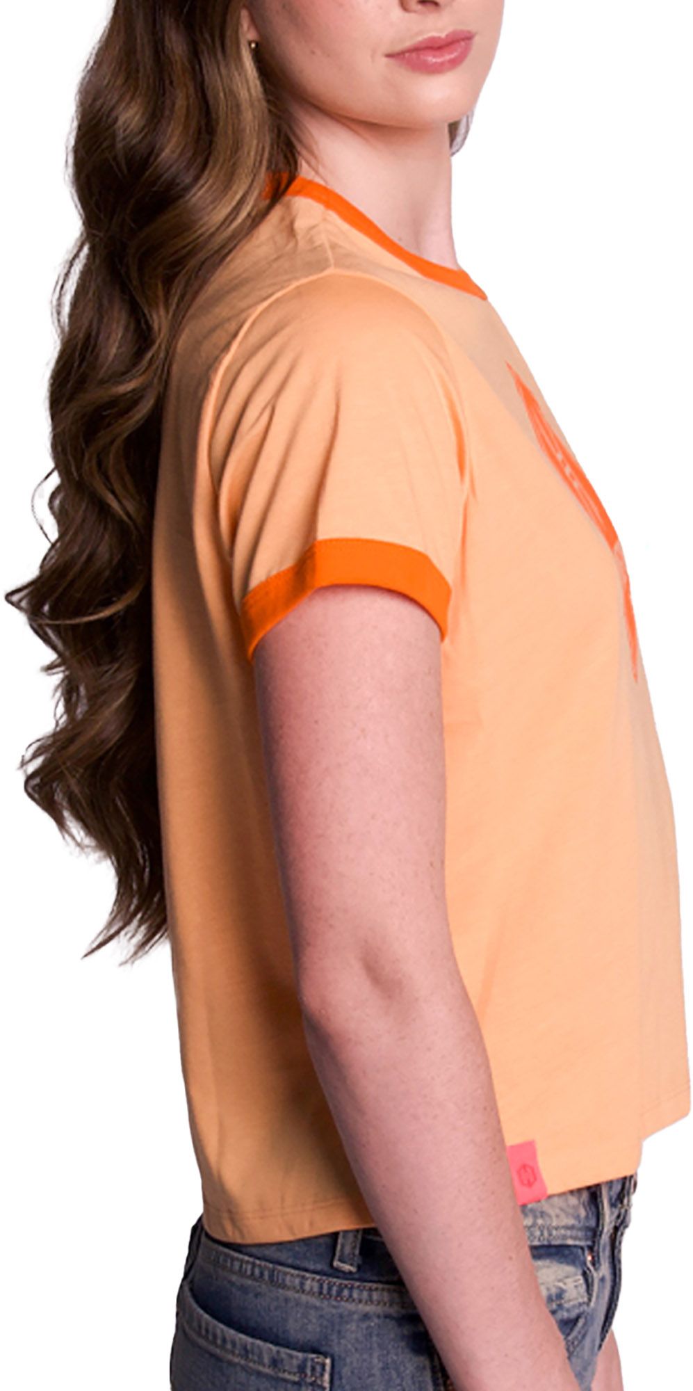 Lusso Women's Houston Dynamo Light Orange Nora T-Shirt product image
