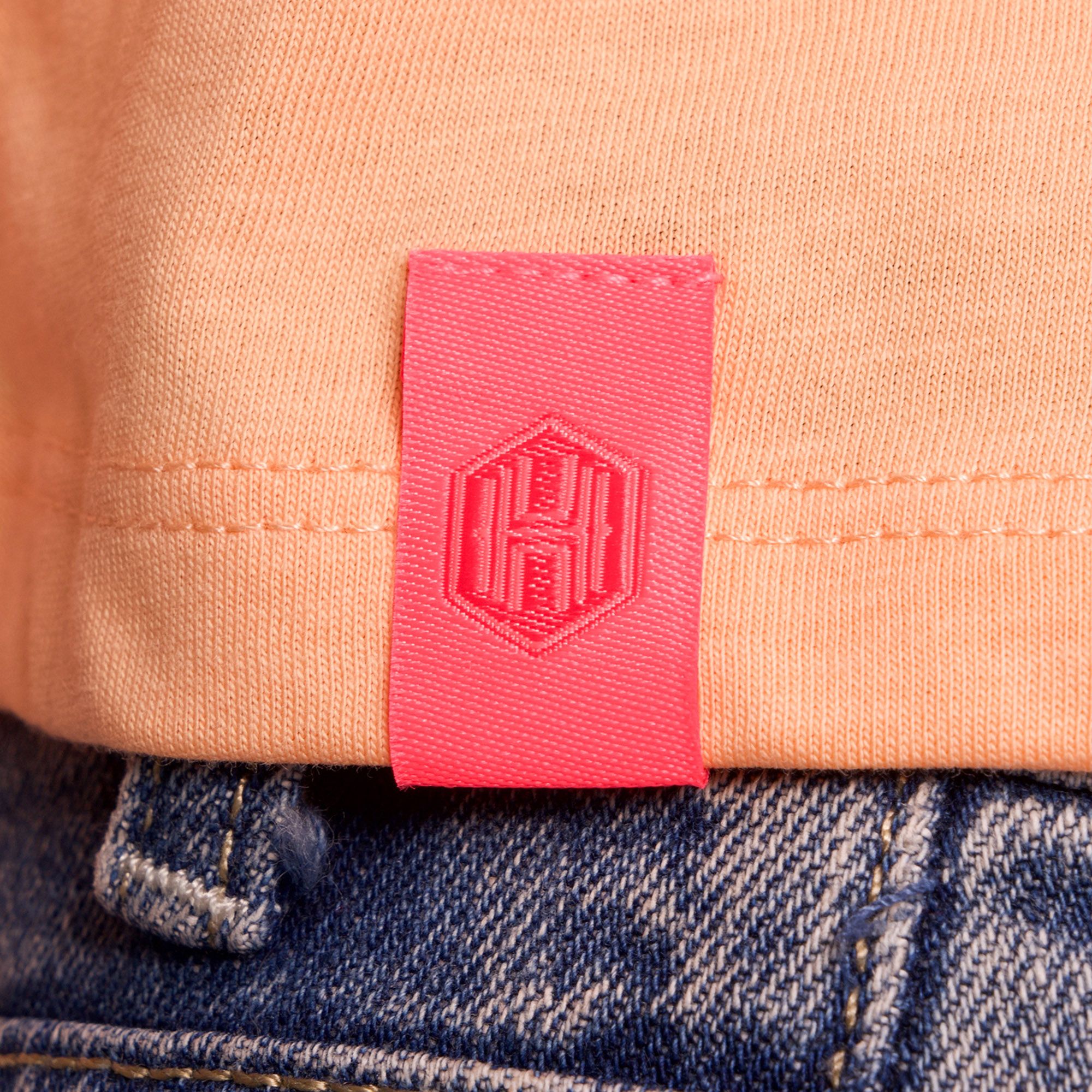 Lusso Women's Houston Dynamo Light Orange Nora T-Shirt product image