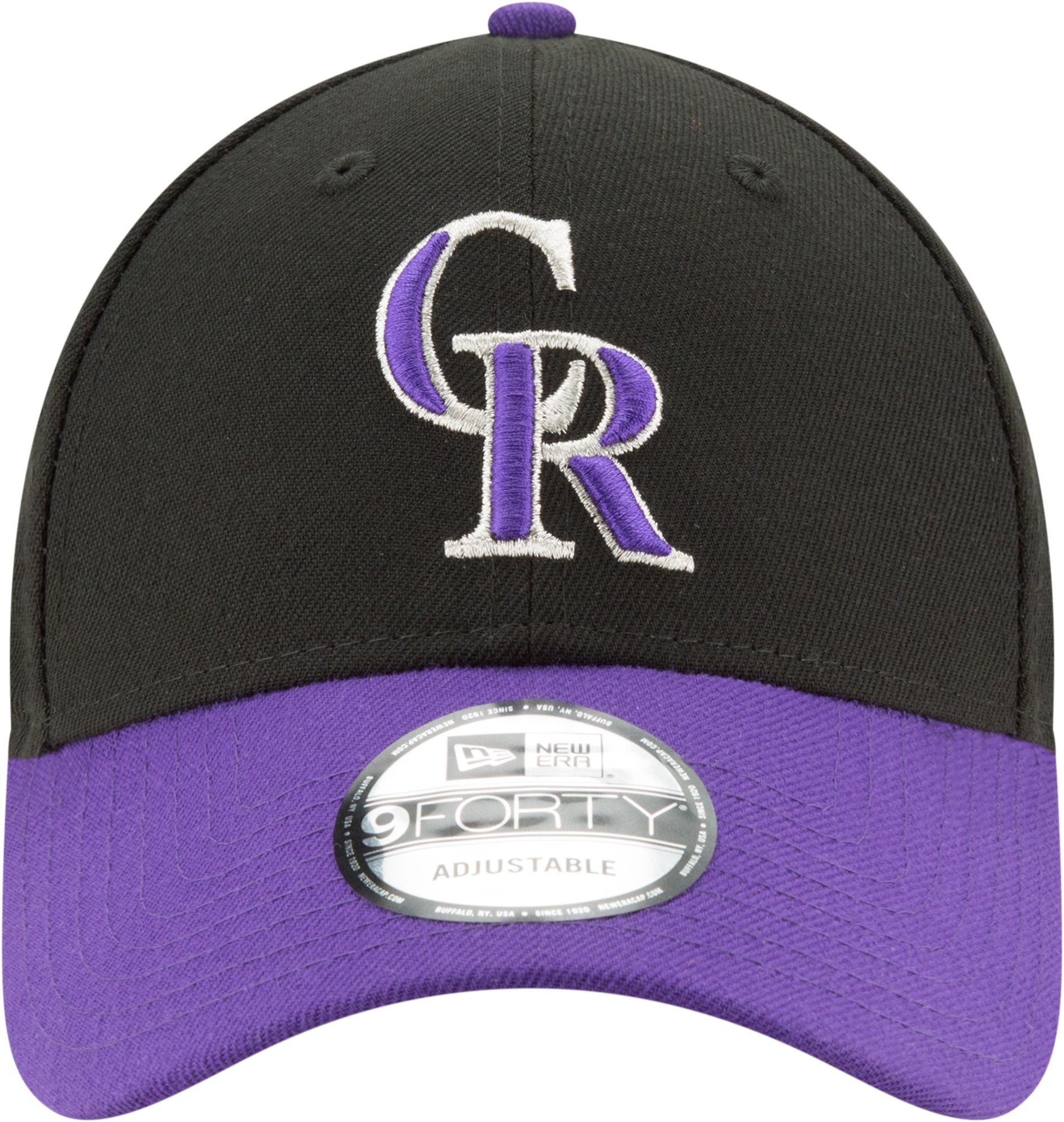 New Era Men's Colorado Rockies 9Forty Black Adjustable Hat product image
