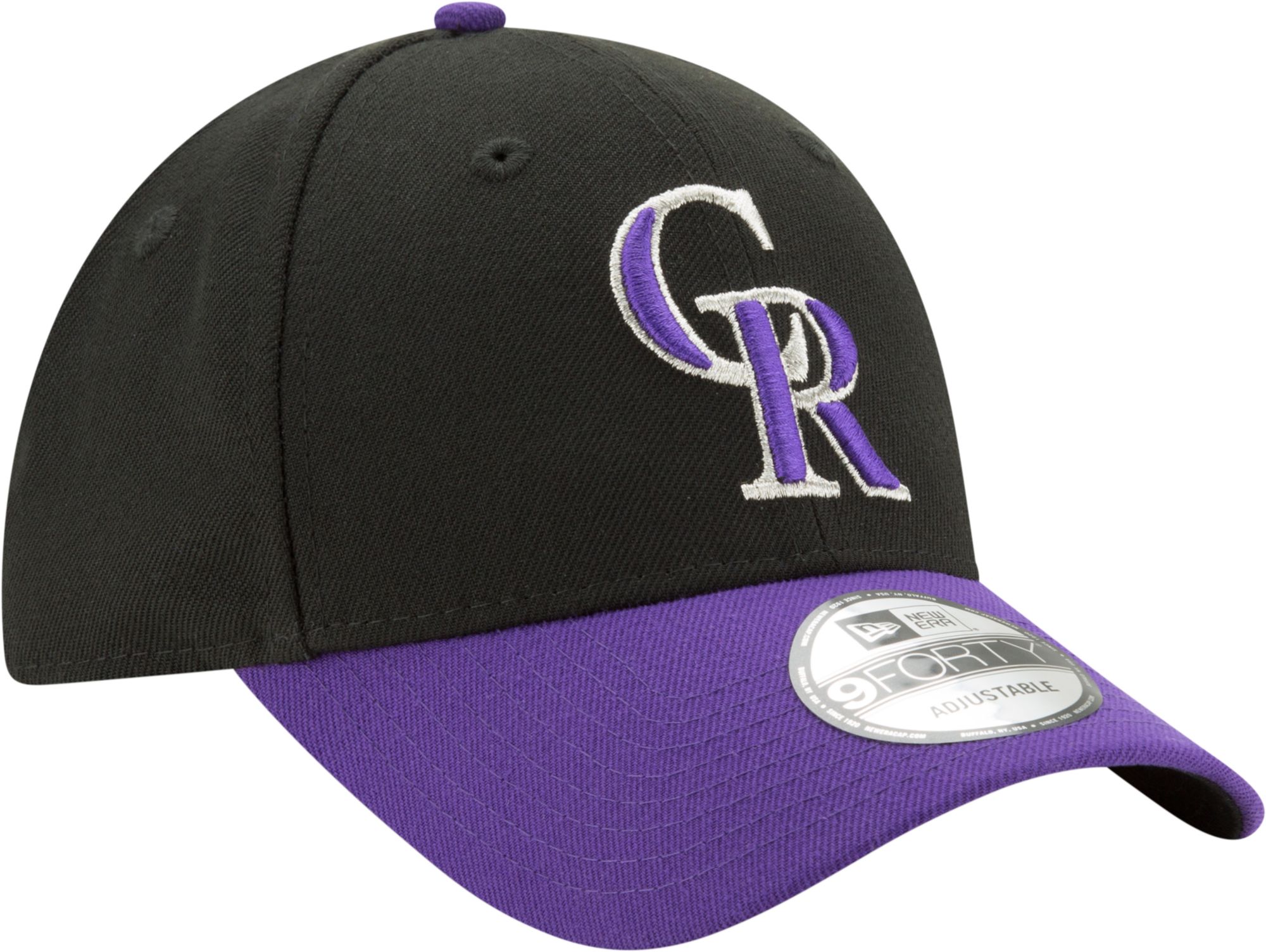 New Era Men's Colorado Rockies 9Forty Black Adjustable Hat product image