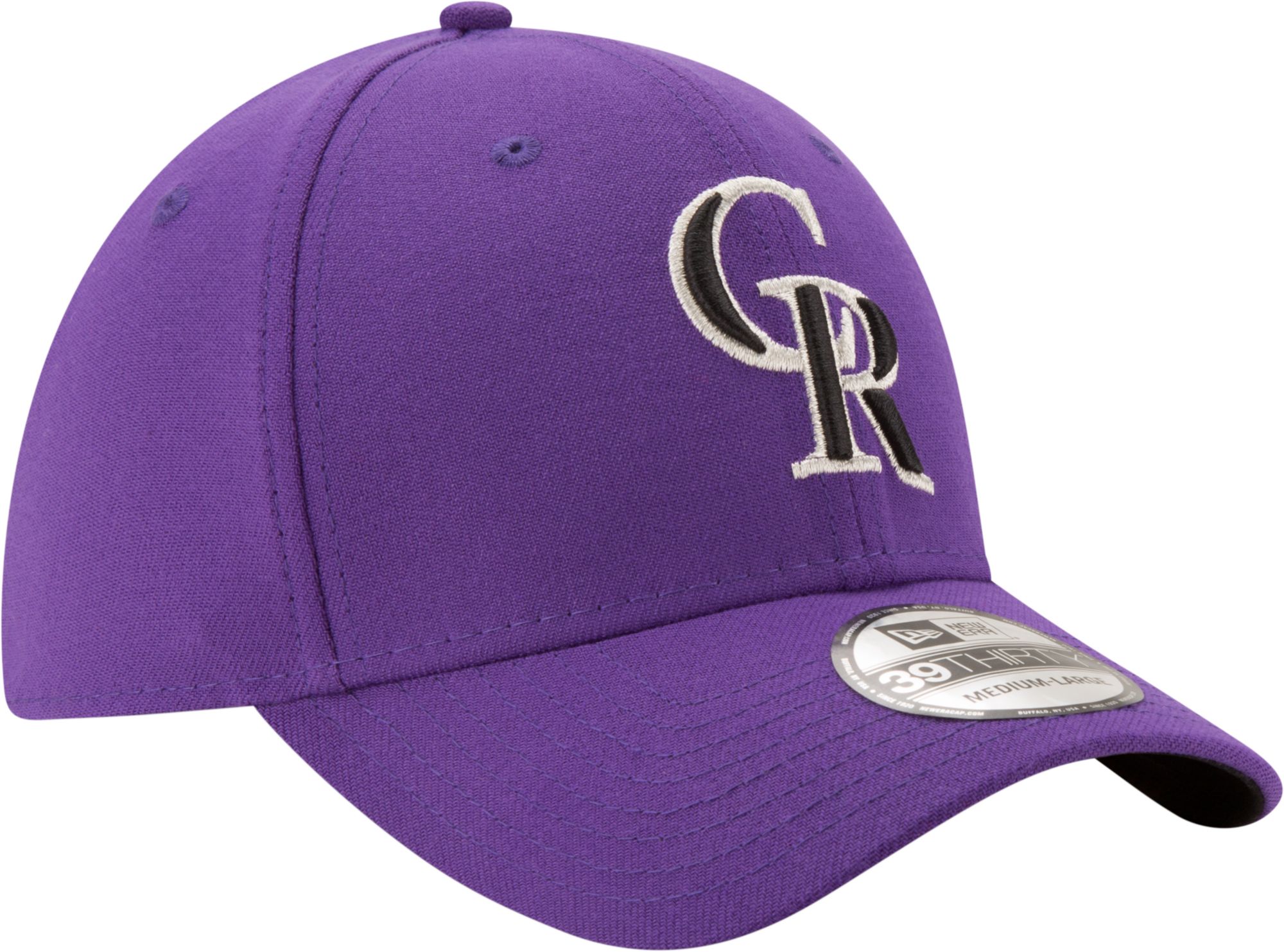 New Era Men's Colorado Rockies 39Thirty Purple Stretch Fit Hat