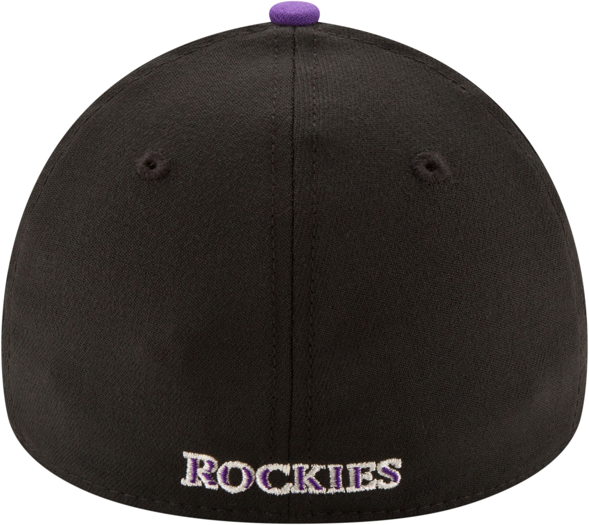 New Era Men's Colorado Rockies 39Thirty Classic Black Stretch Fit Hat