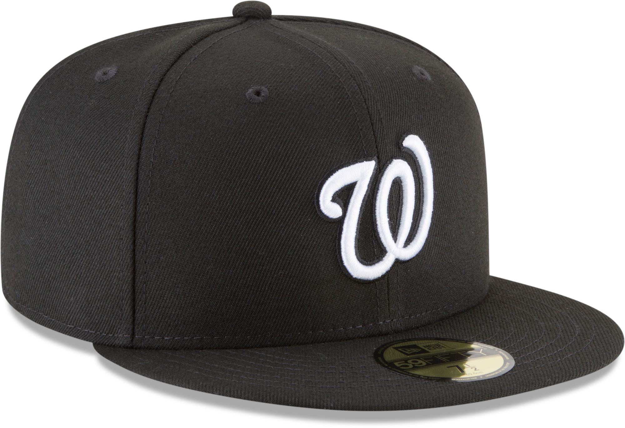 New Era Men's Washington Nationals Black 59Fifty Fitted Hat product image