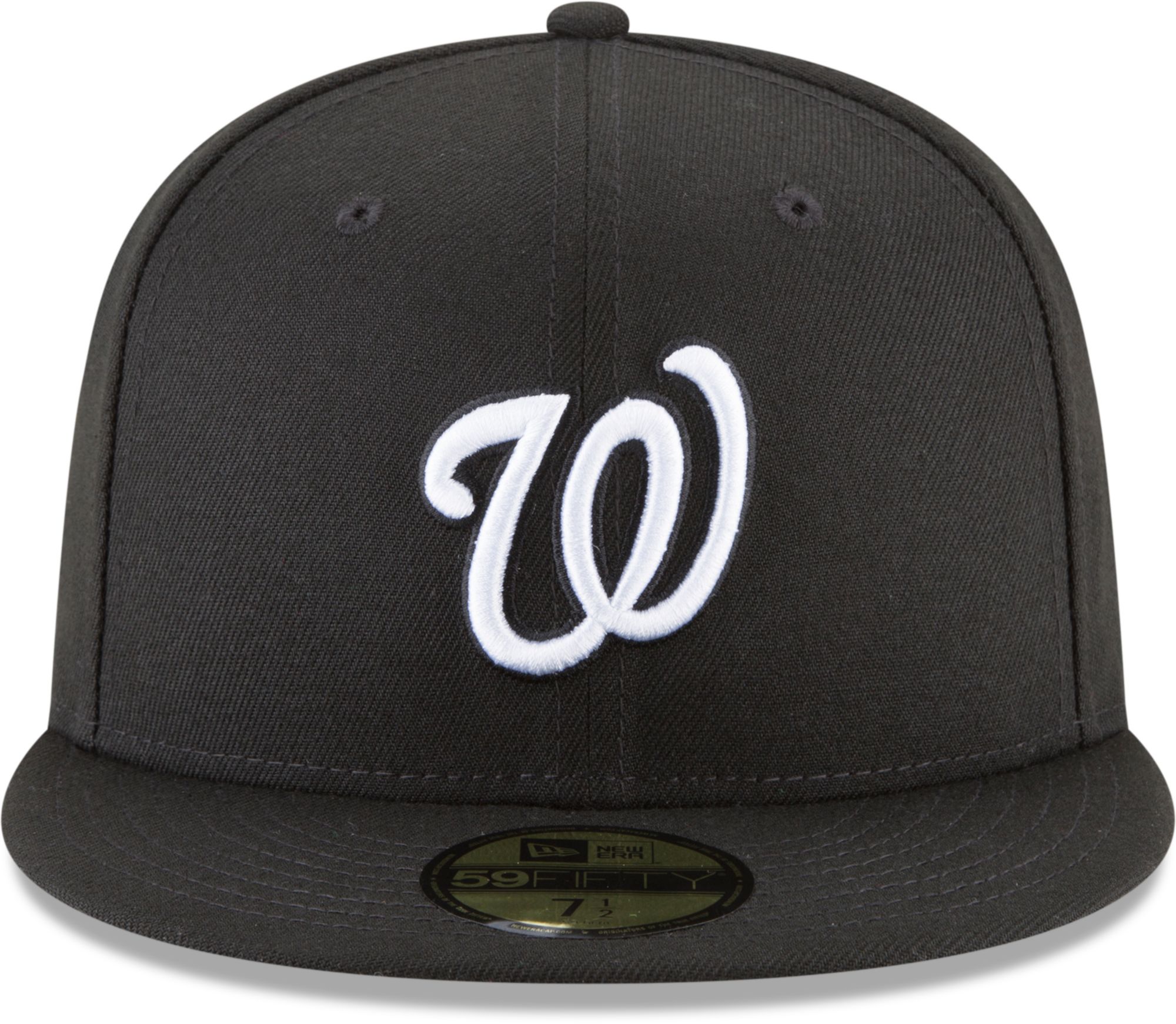 New Era Men's Washington Nationals Black 59Fifty Fitted Hat product image