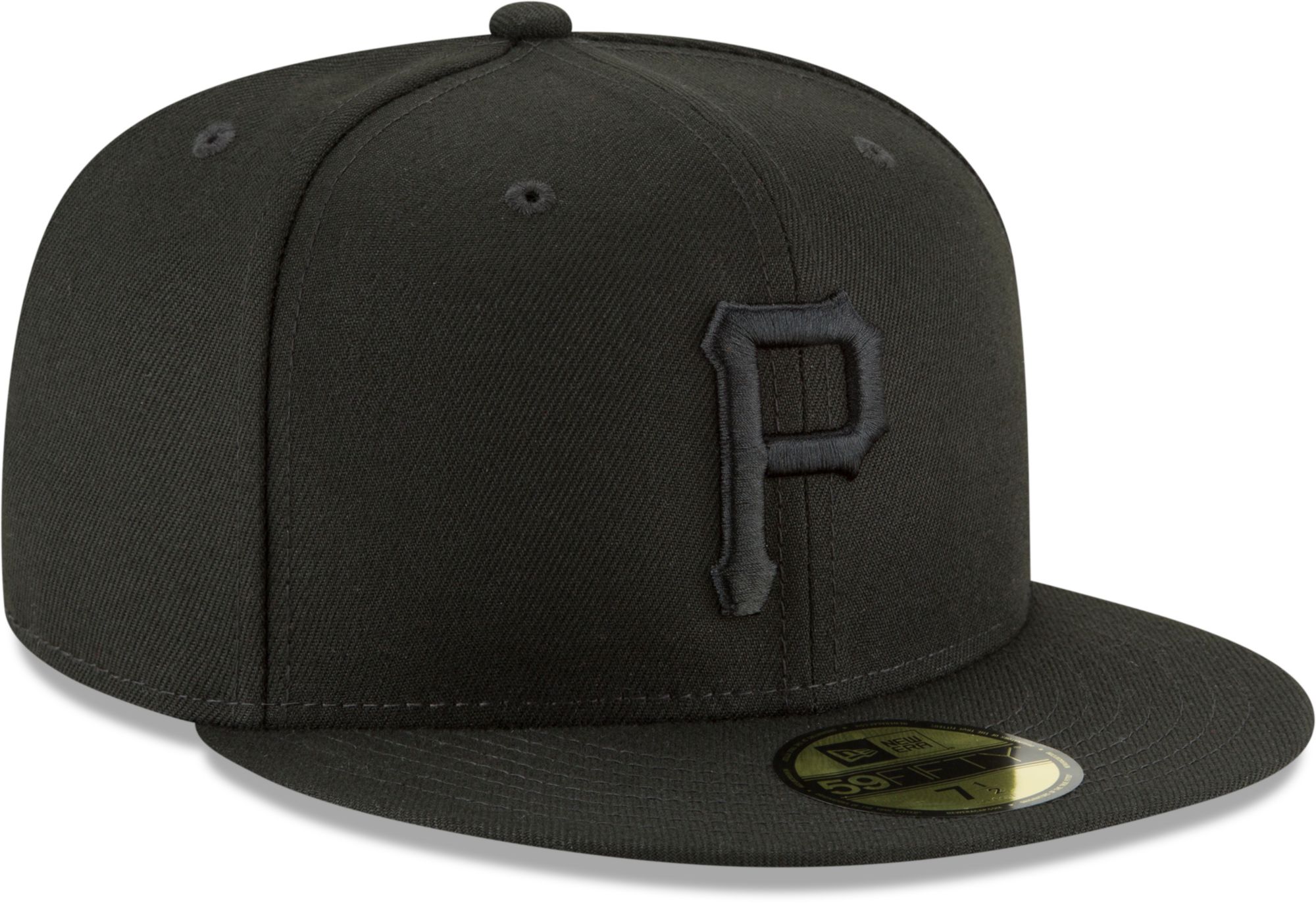 New Era Adult Pittsburgh Pirates Black 59Fifty Fitted Hat product image