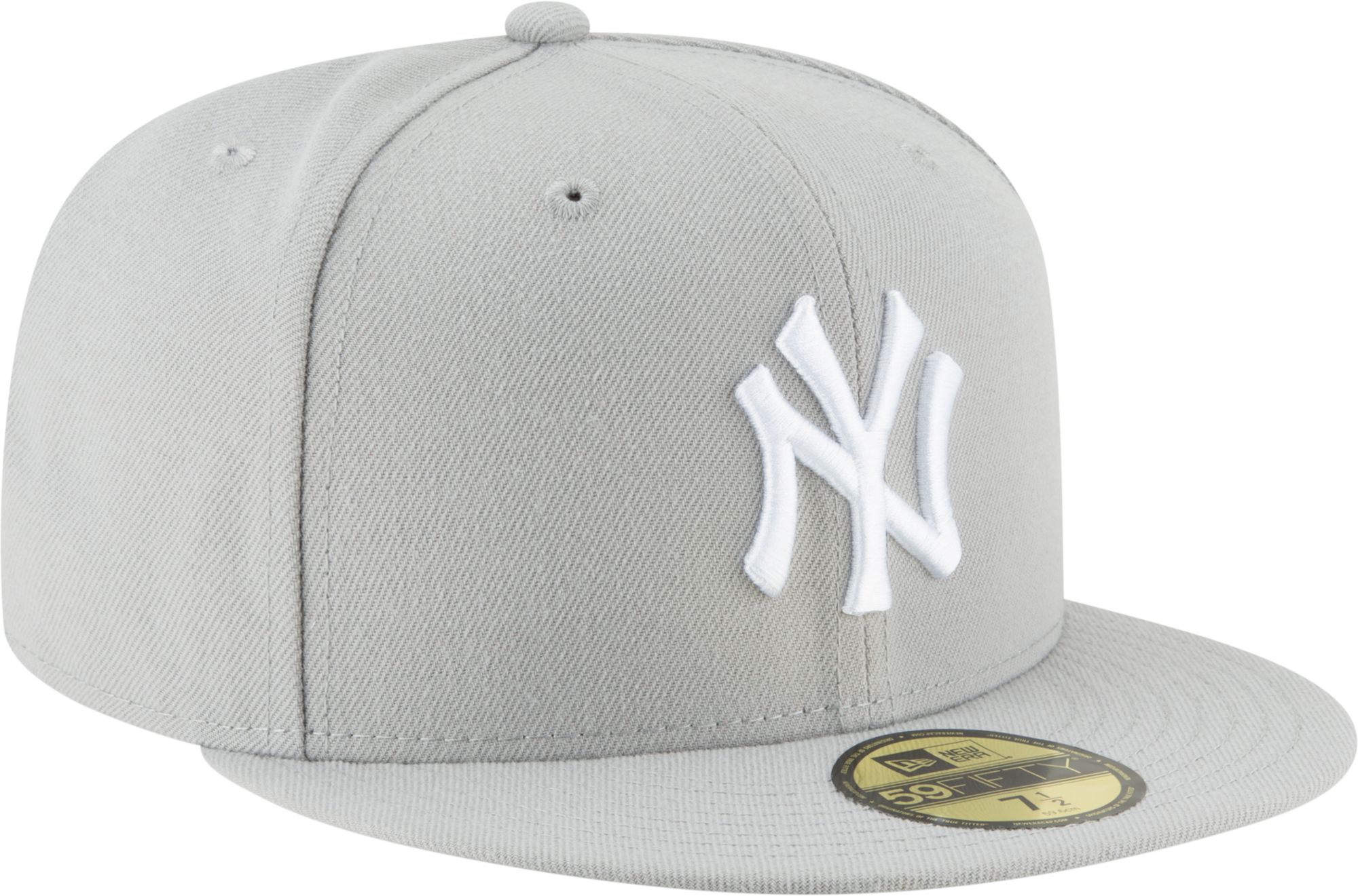 New Era Adult New York Yankees 59Fifty Basic Grey Fitted Hat product image