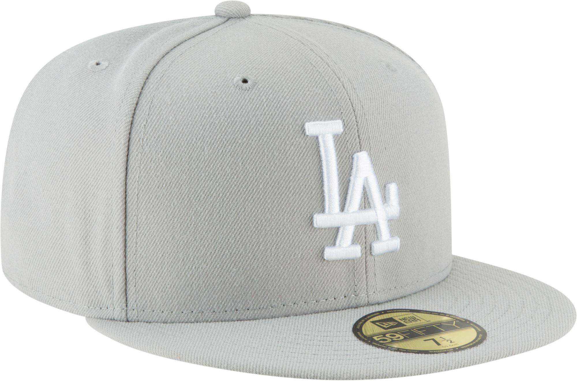 New Era Adult Los Angeles Dodgers 59Fifty Basic Grey Fitted Hat product image