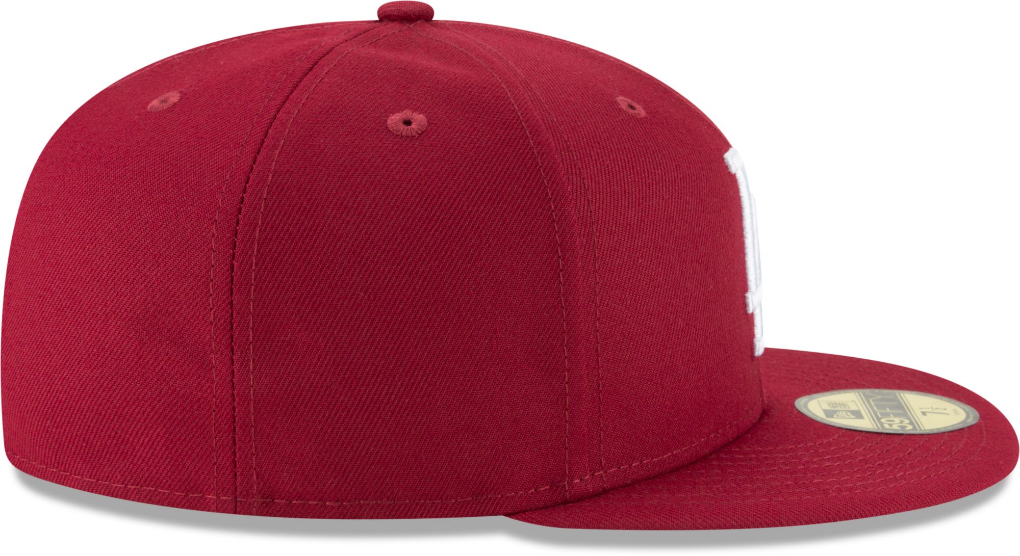 New Era Men's Los Angeles Dodgers Dark Red Basic 59Fifty Fitted Hat product image