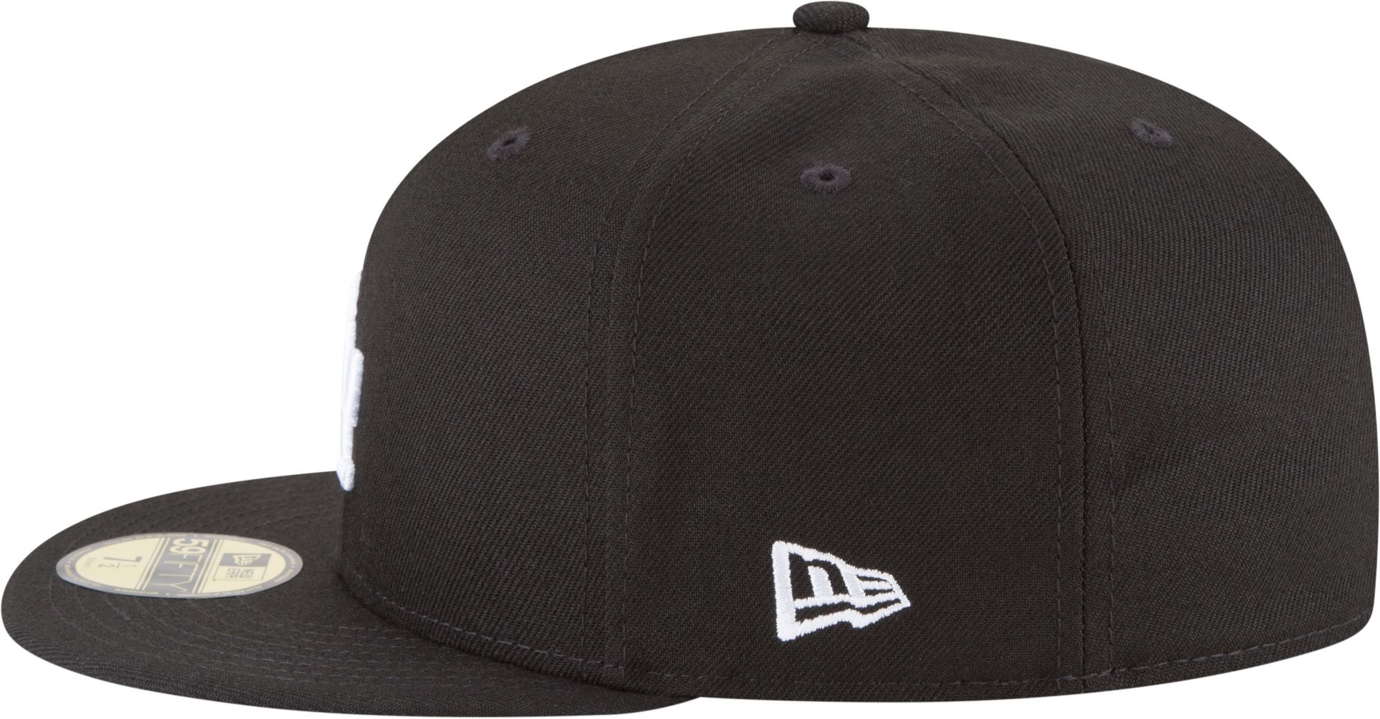 New Era Adult Los Angeles Dodgers Black and White Basic 59FIFTY Fitted Hat product image