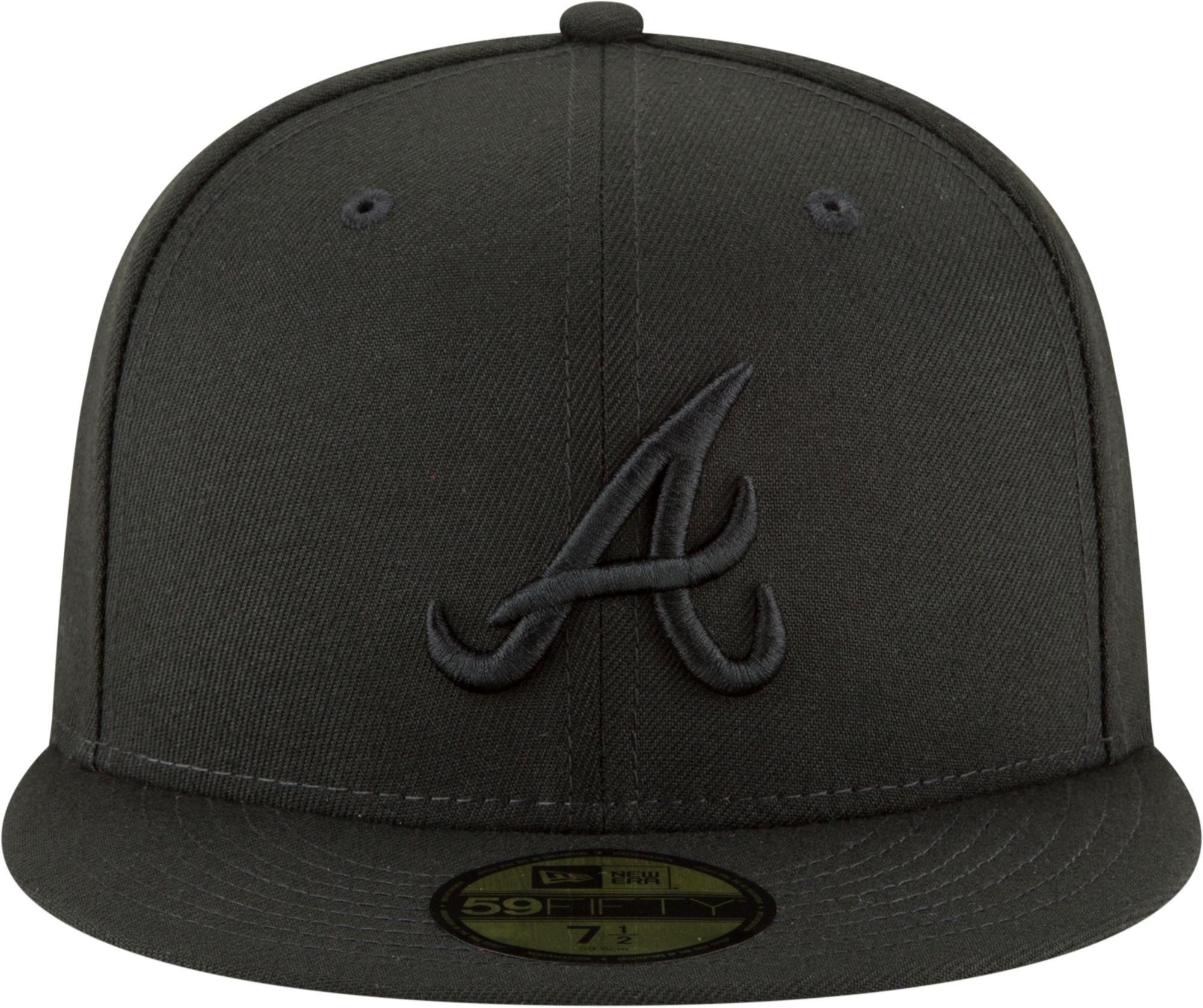 New Era Men's Atlanta Braves 59Fifty Basic Black Fitted Hat product image