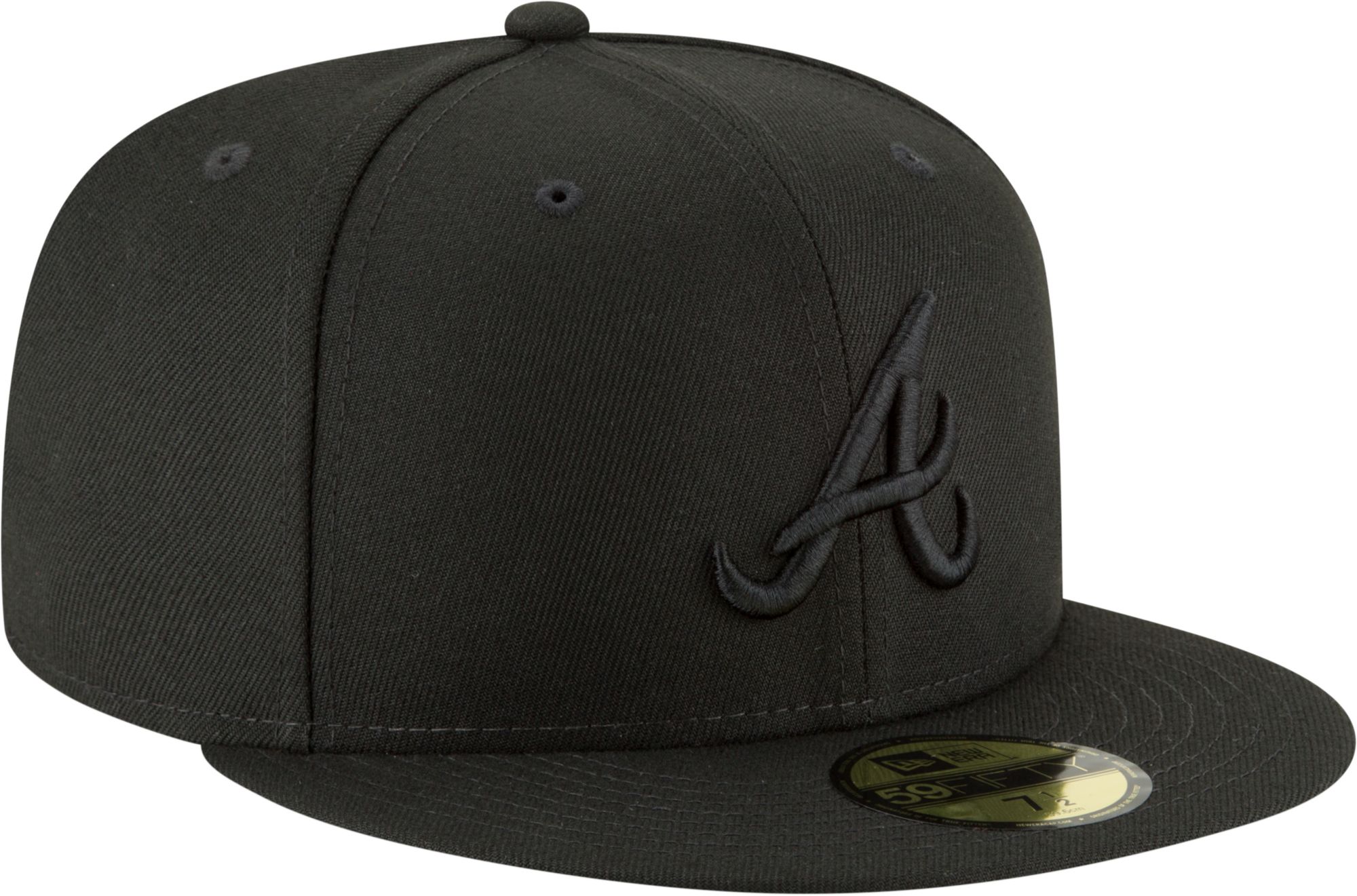 New Era Men's Atlanta Braves 59Fifty Basic Black Fitted Hat product image