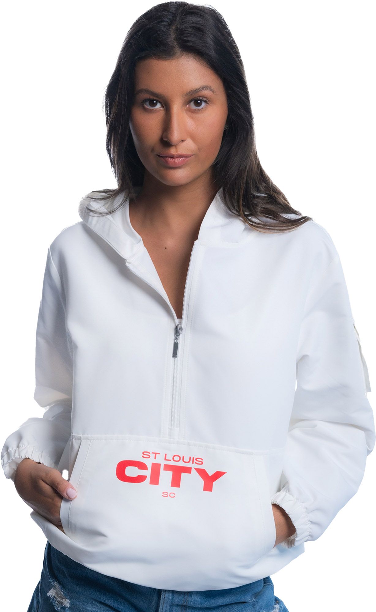 Lusso Women's St. Louis City SC Cloud Half-Zip Windbreaker product image
