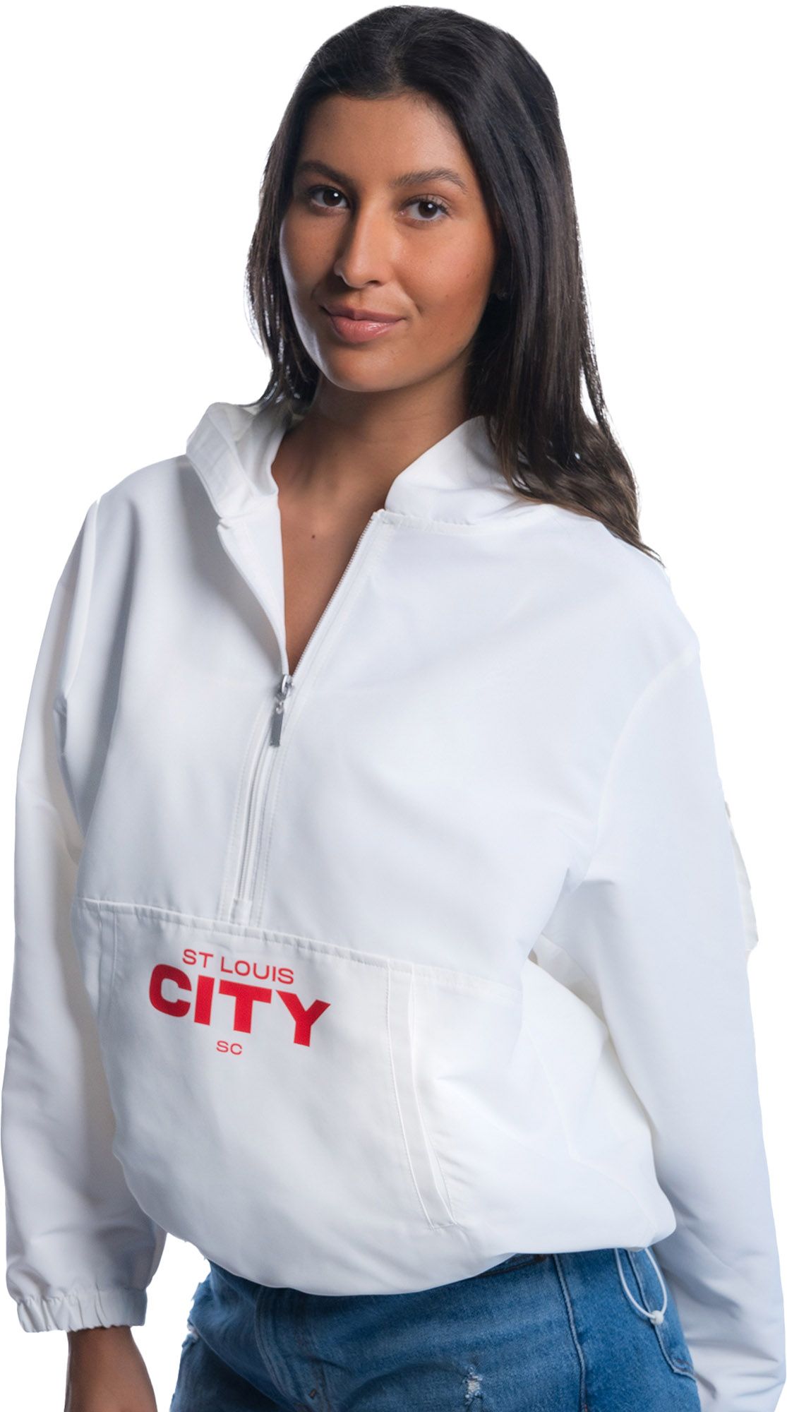 Lusso Women's St. Louis City SC Cloud Half-Zip Windbreaker product image