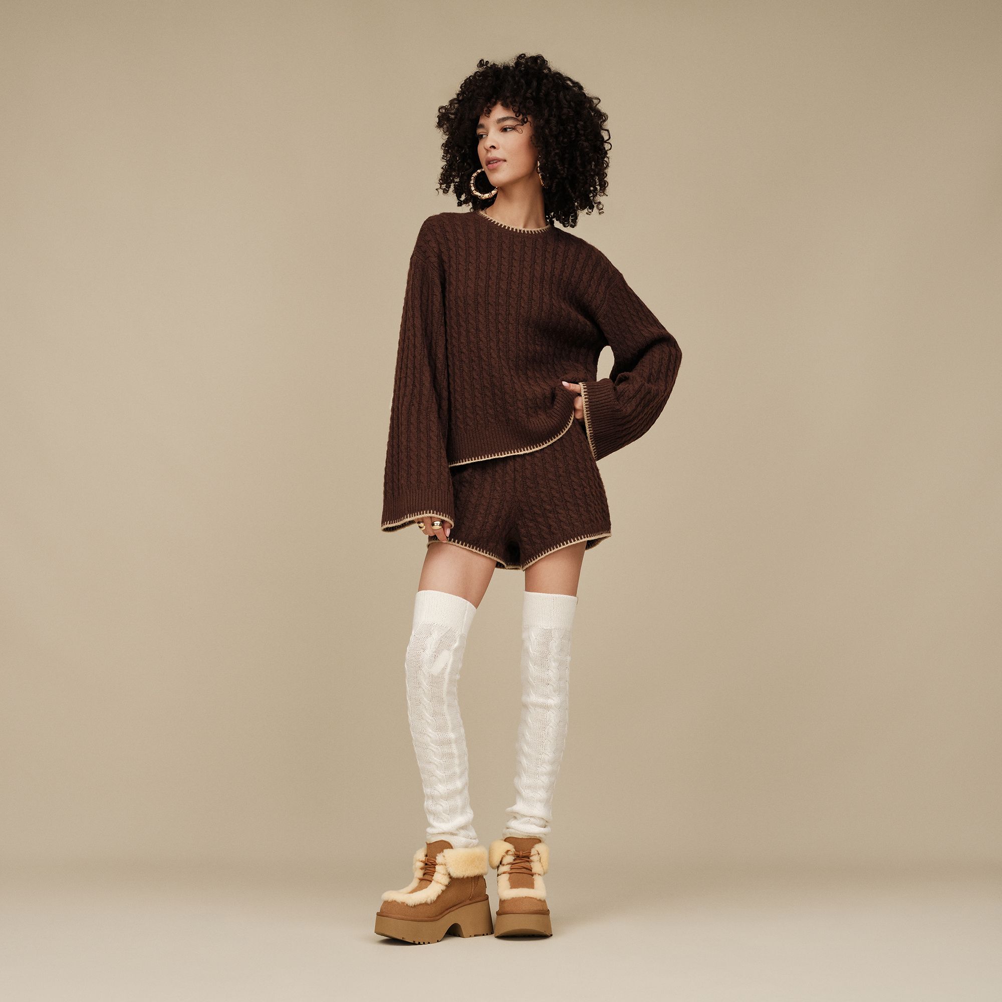 UGG Women's Azriel Cable Knit Shorts product image