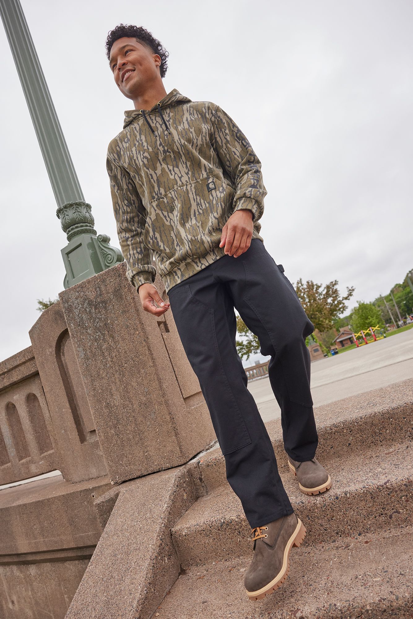 Carhartt Men's Loose Fit Camo Sleeve Graphic Sweatshirt product image