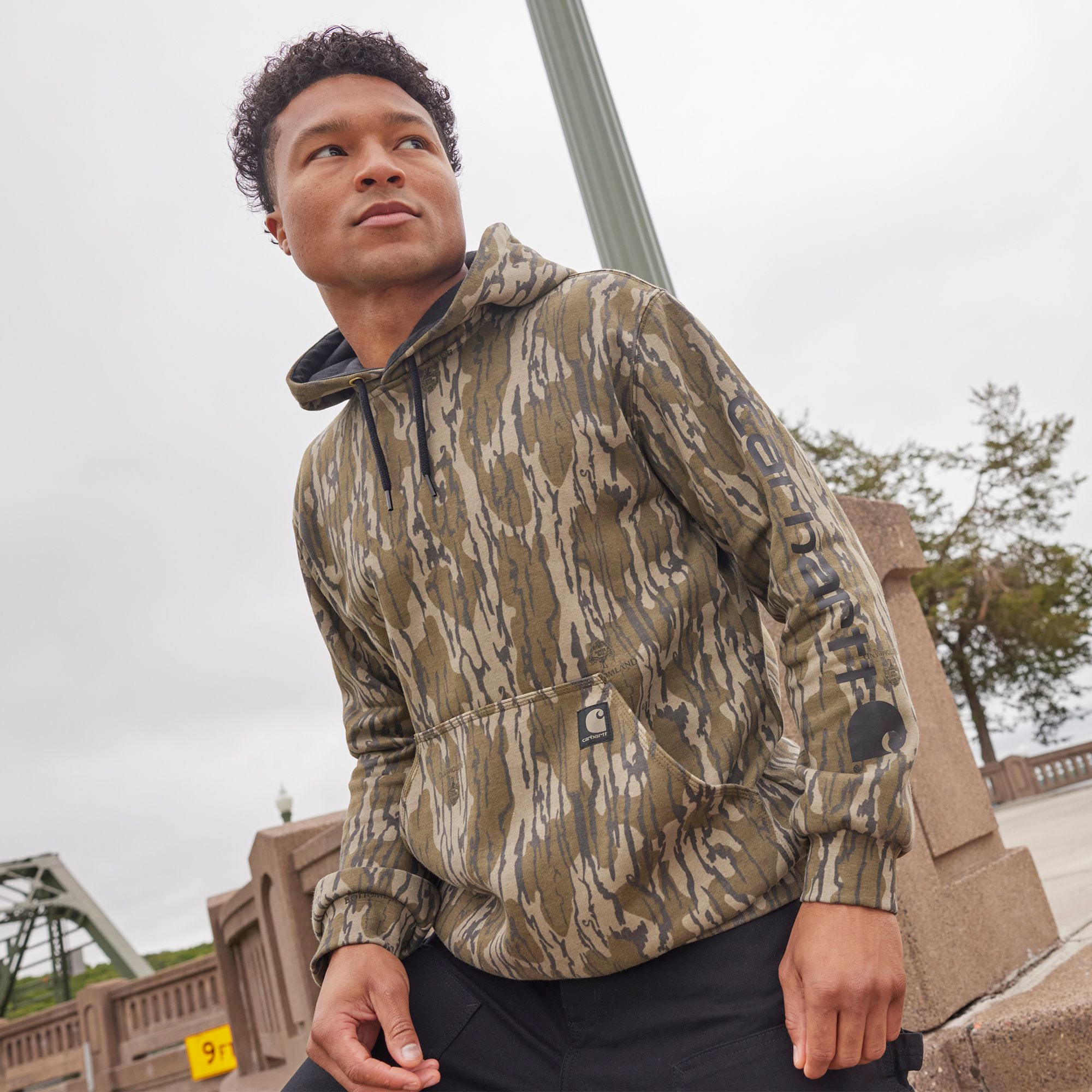 Carhartt Men's Loose Fit Camo Sleeve Graphic Sweatshirt product image
