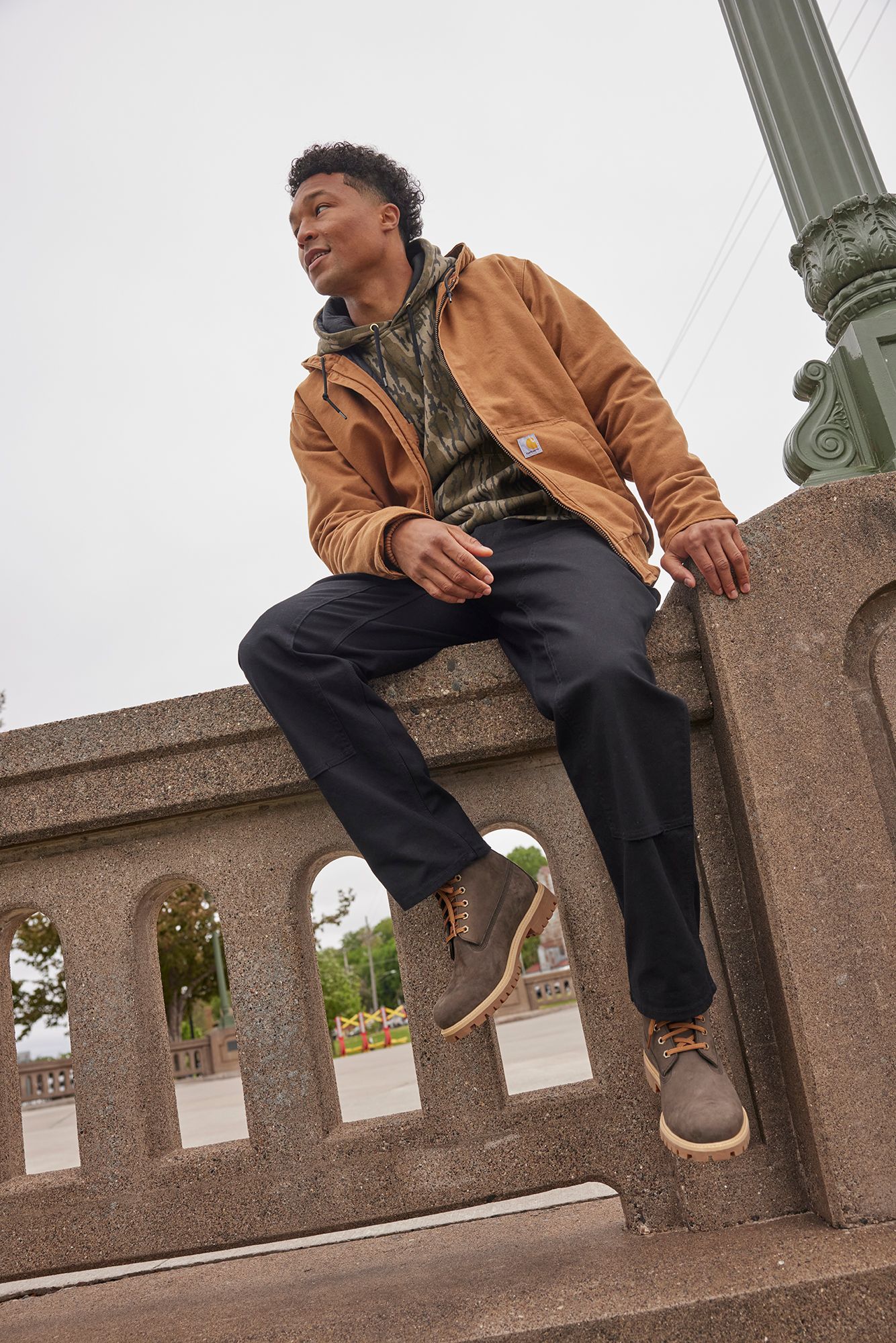 Carhartt Men's Loose Fit Camo Sleeve Graphic Sweatshirt product image