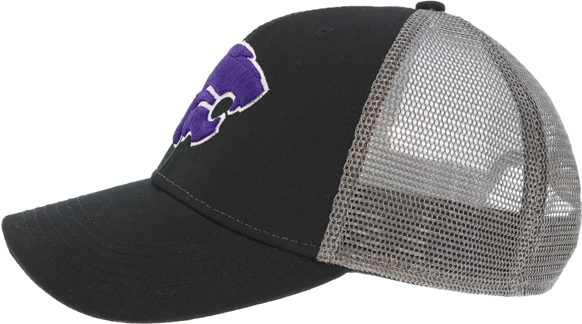 League-Legacy Men's Kansas State Wildcats Lo-Pro Adjustable Trucker Black Hat product image