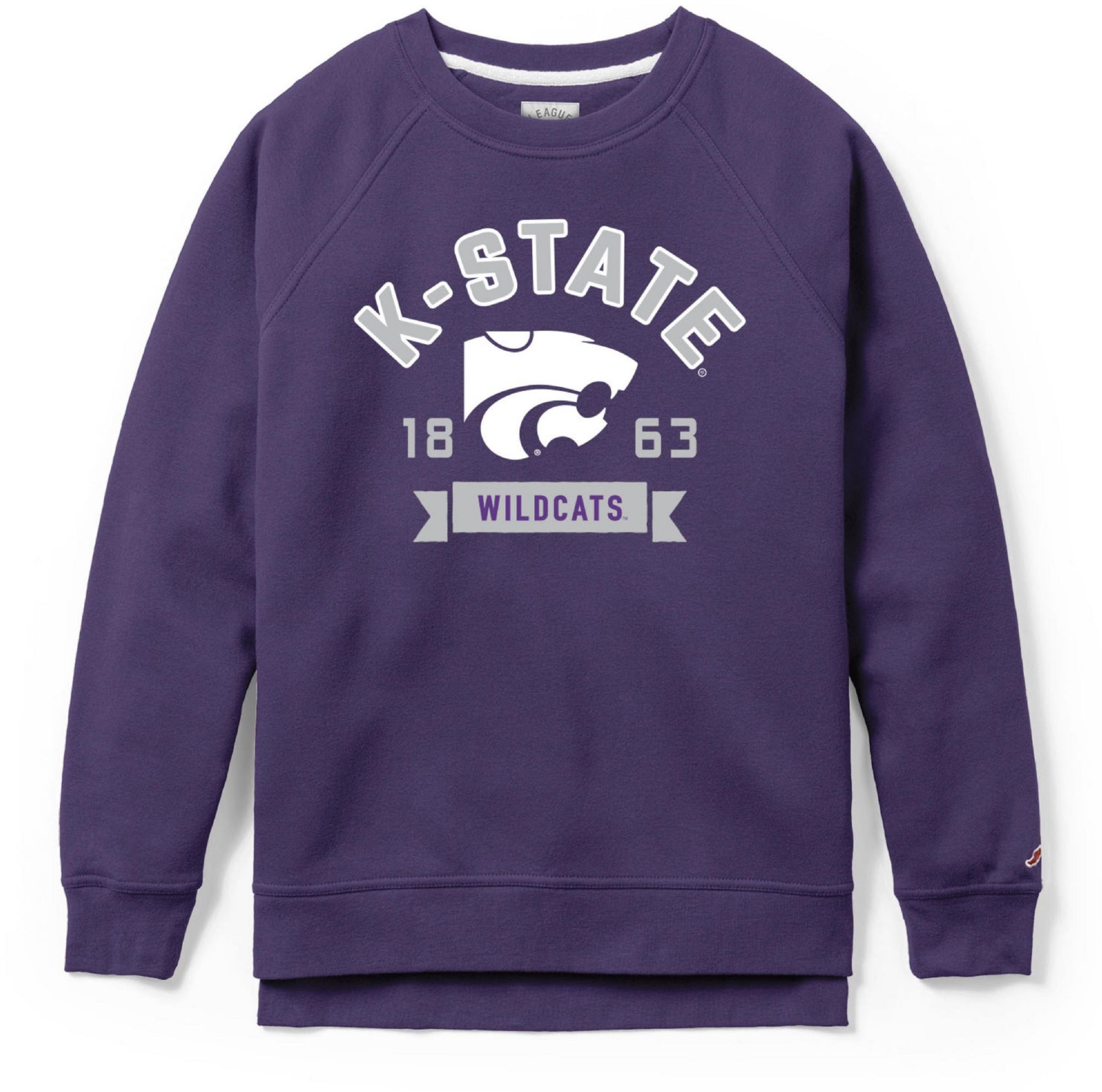 League-Legacy Women's Kansas State Wildcats Purple Academy Crew Sweatshirt product image