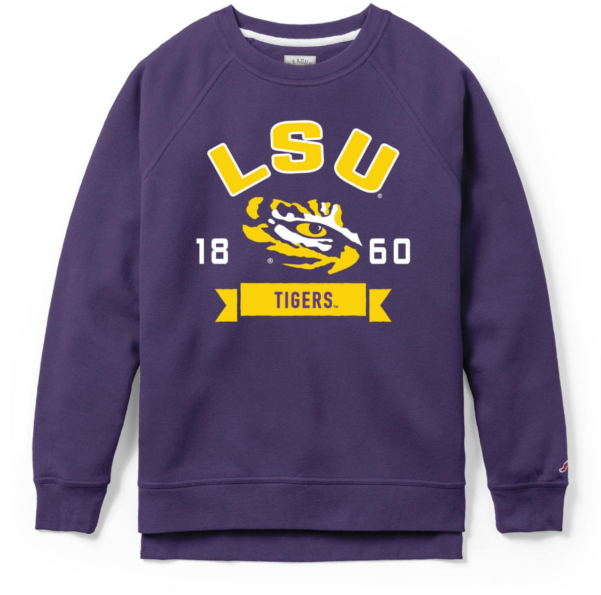 League-Legacy Women's LSU Tigers Purple Academy Crew Sweatshirt product image
