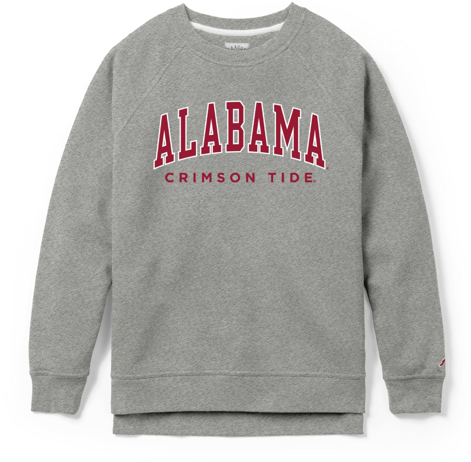 League-Legacy Women's Alabama Crimson Tide Grey Academy Crew Sweatshirt product image