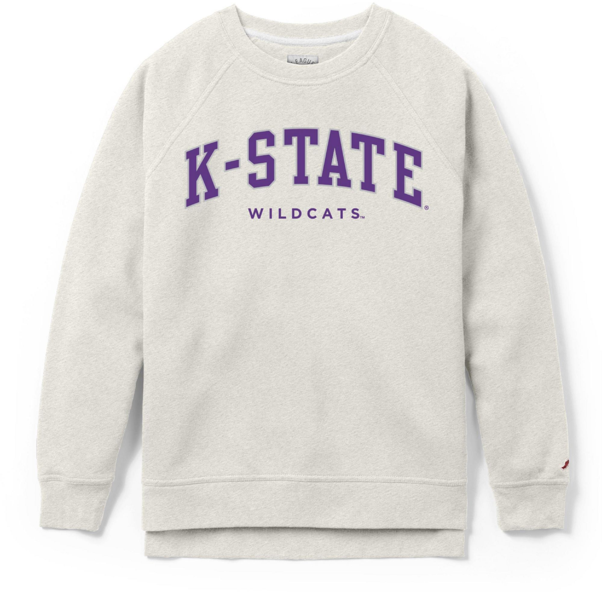 League-Legacy Women's Kansas State Wildcats Oatmeal Academy Crew Sweatshirt product image