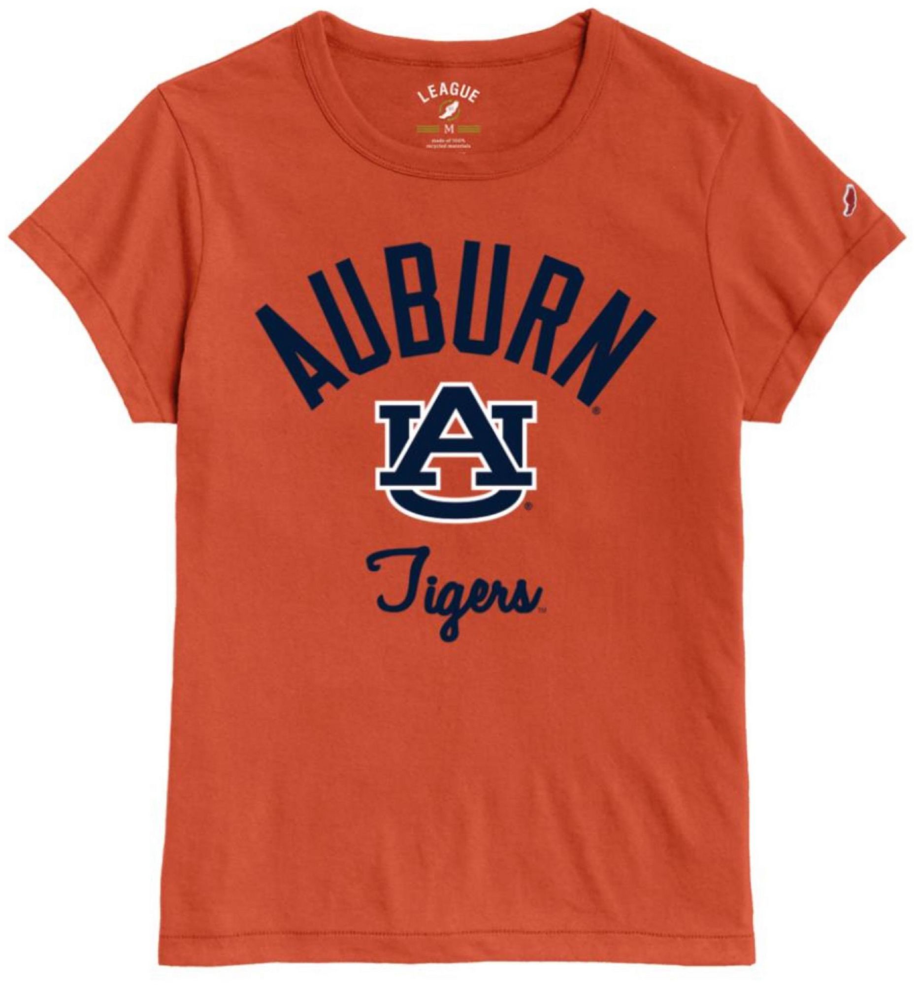 League-Legacy Women's Auburn Tigers Orange ReSpin T-Shirt product image